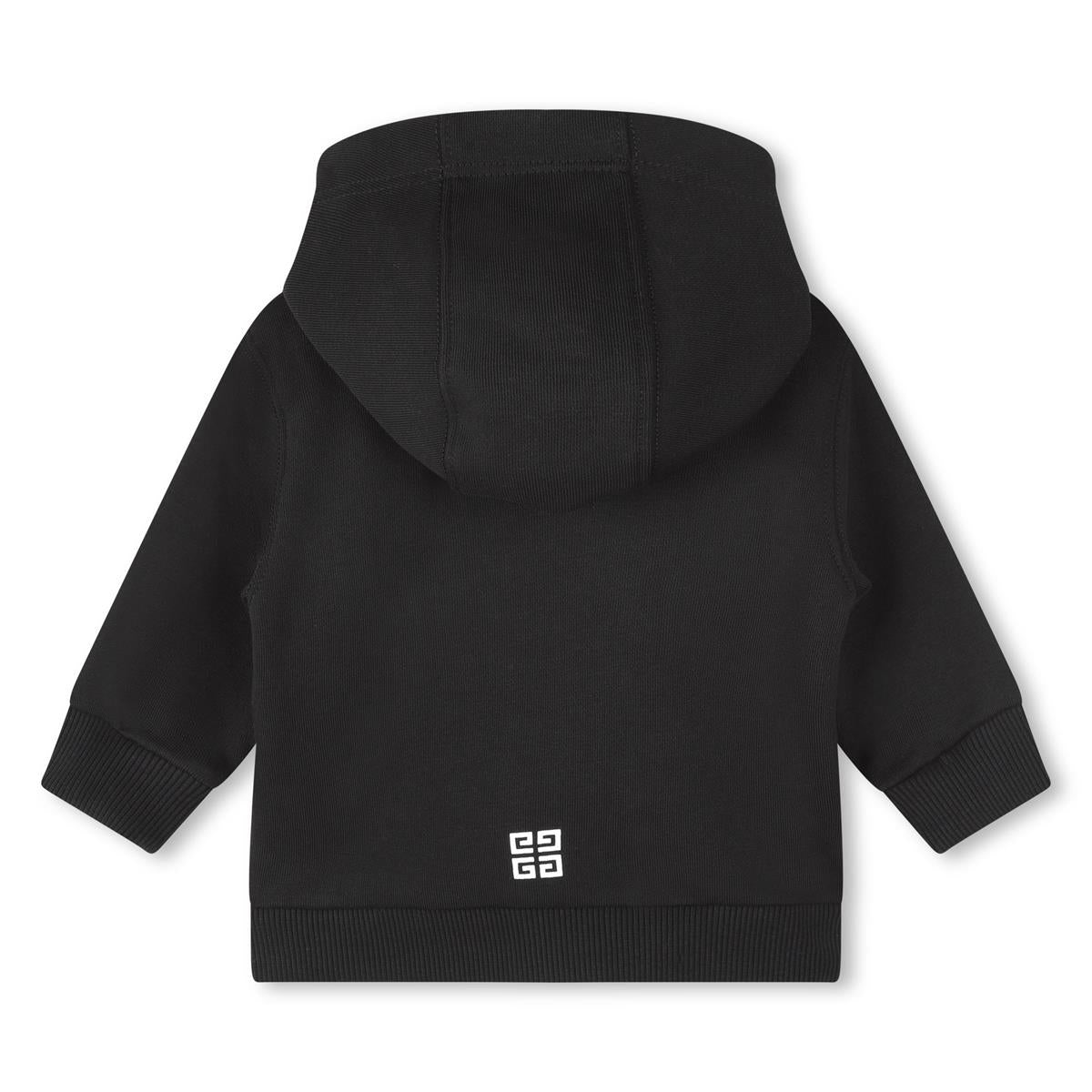 Baby Boys Black Zip-Up Top