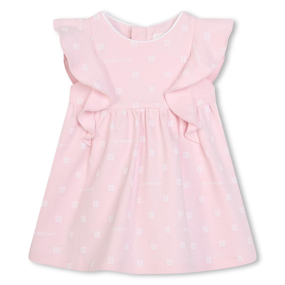 Baby Girls Pink Cotton Dress Set