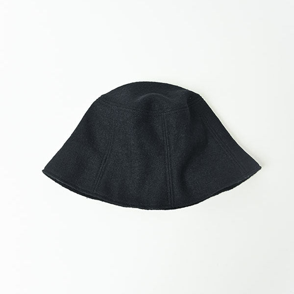 Boys & Girls Black Wool Bucket Hat