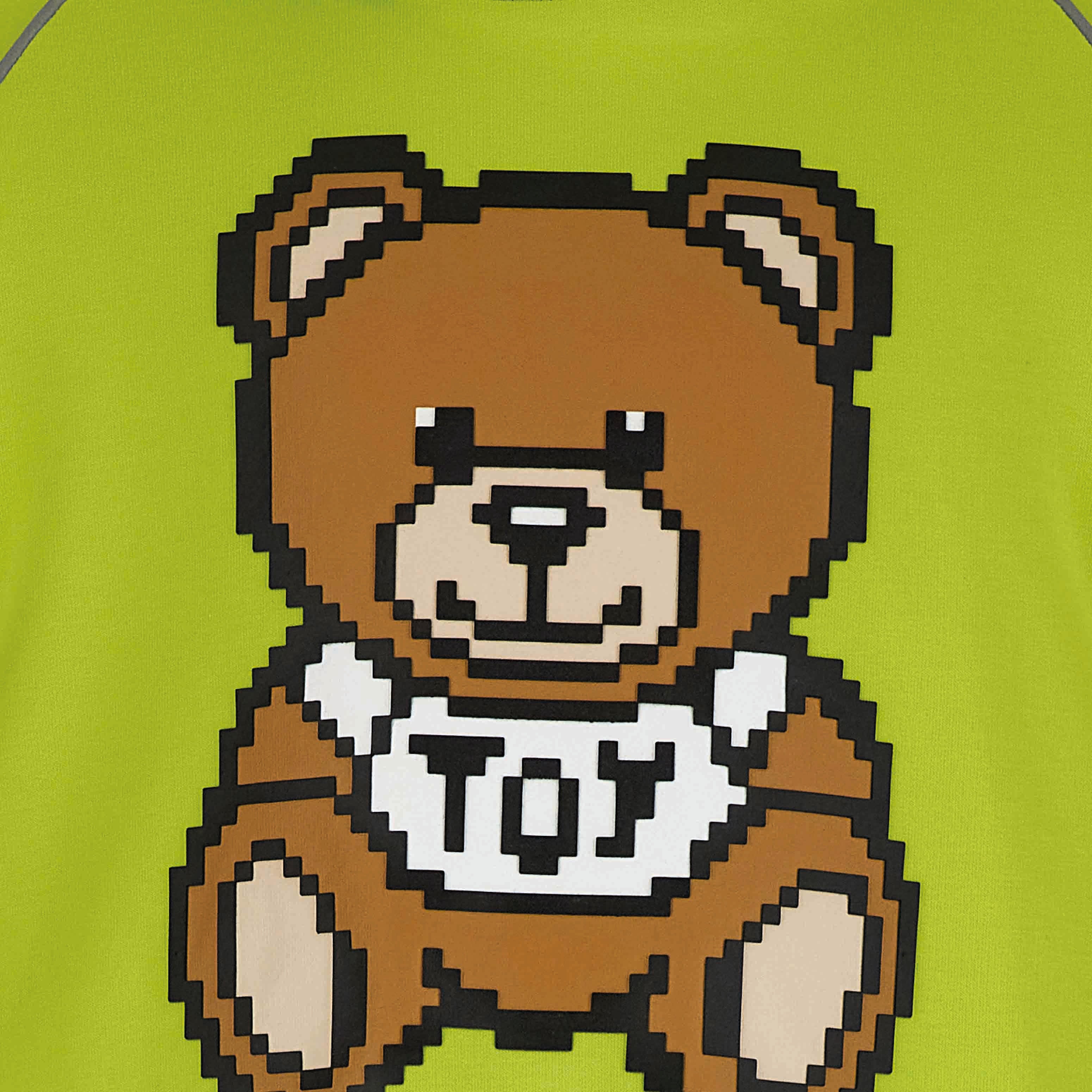 Boys & Girls Green Bear Hooded Sweatshirt