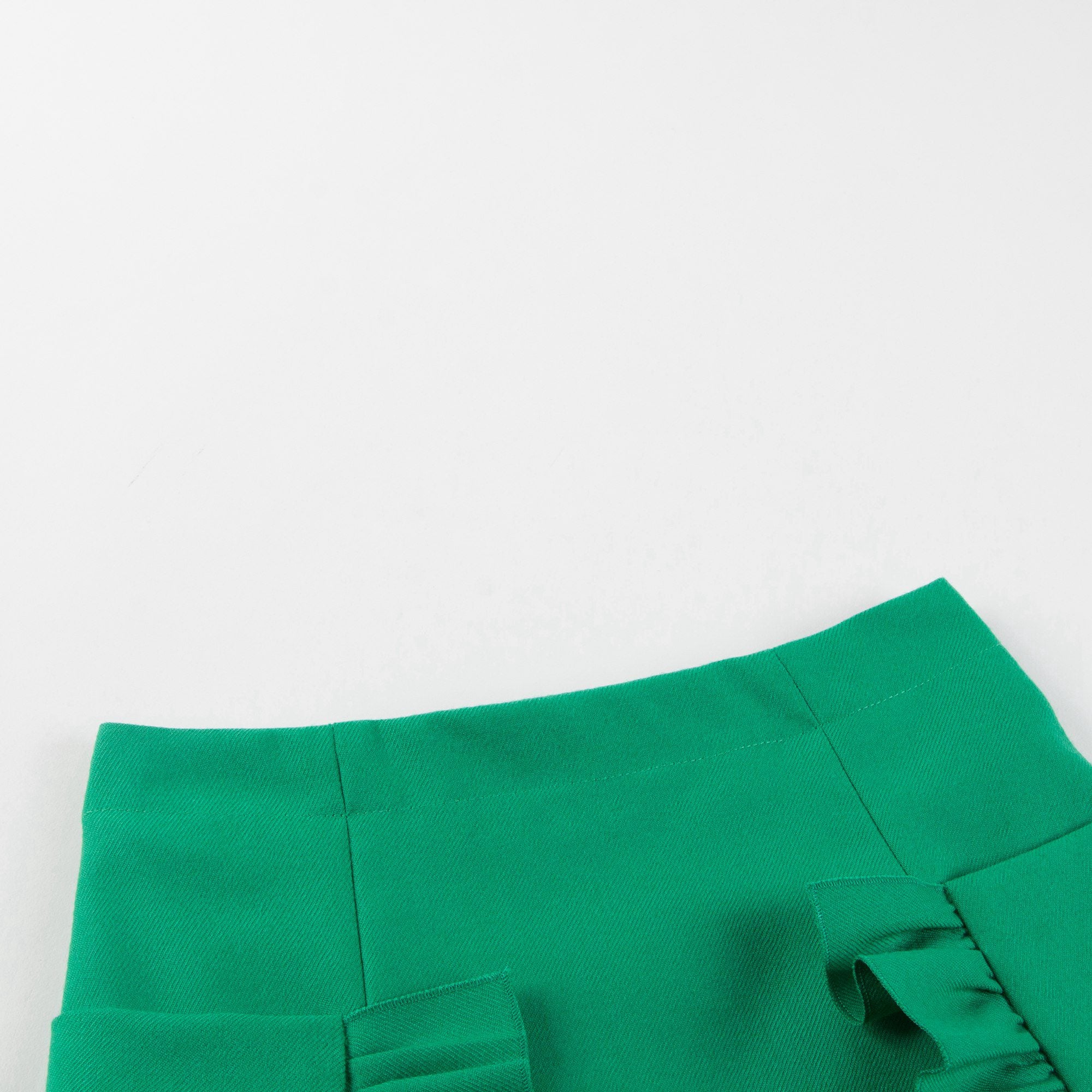Girls Green Cotton Skirt
