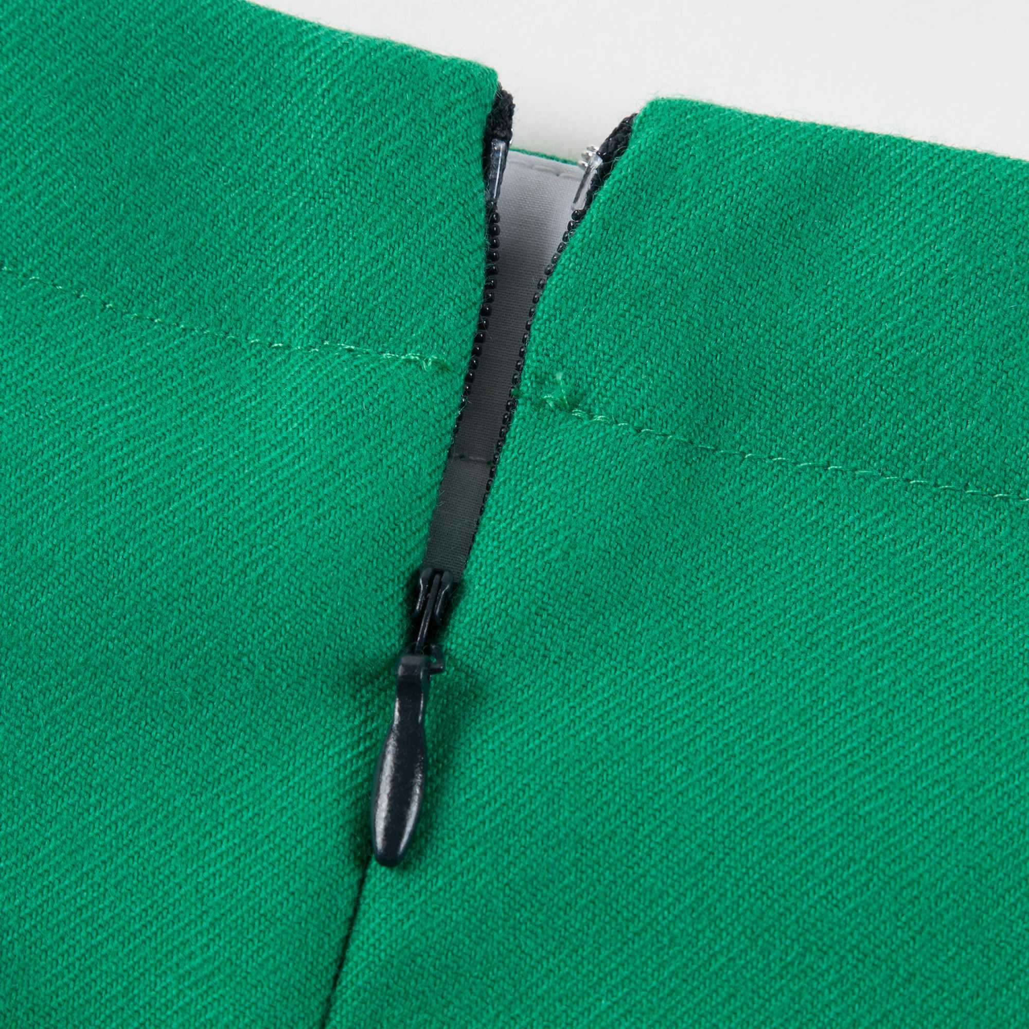 Girls Green Cotton Skirt