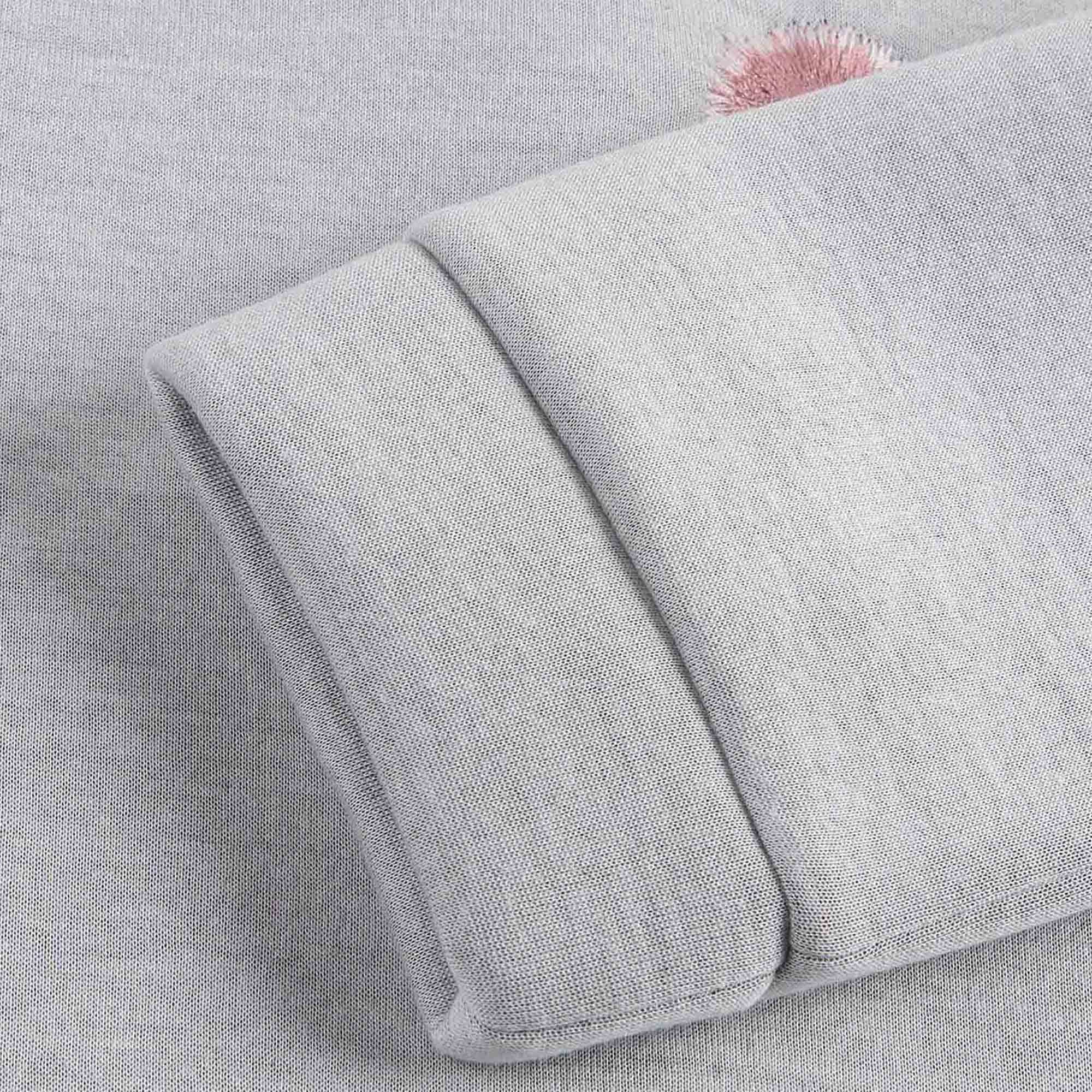 Baby Girls Grey Cotton Monster Trims Sweatshirt - CÉMAROSE | Children's Fashion Store - 7