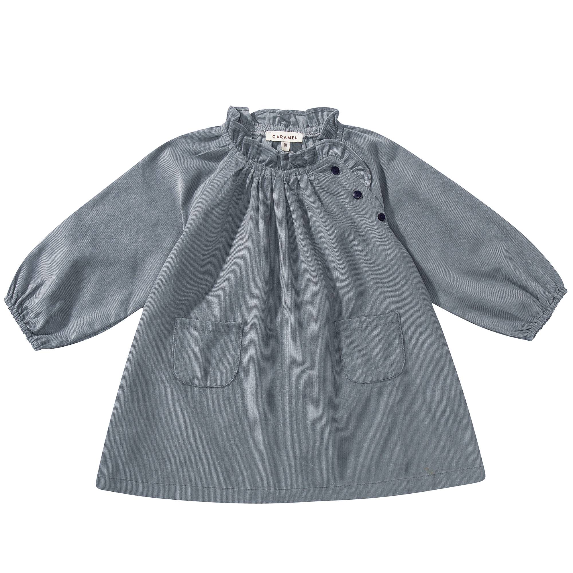 Baby Girls Grey Cotton Dress