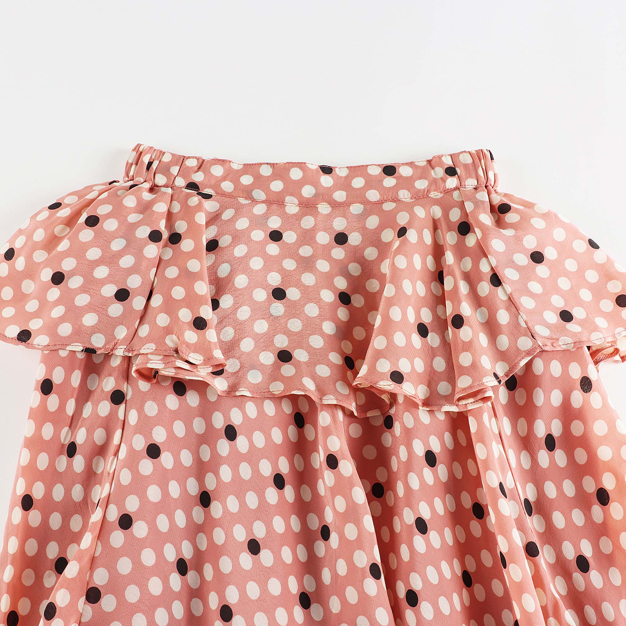 Girls Pink Dots Skirt