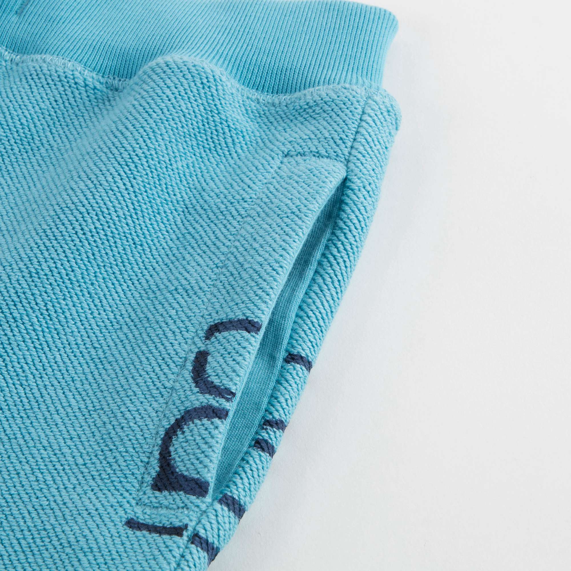 Baby Boys Bright Cyan Blue Cotton Shorts