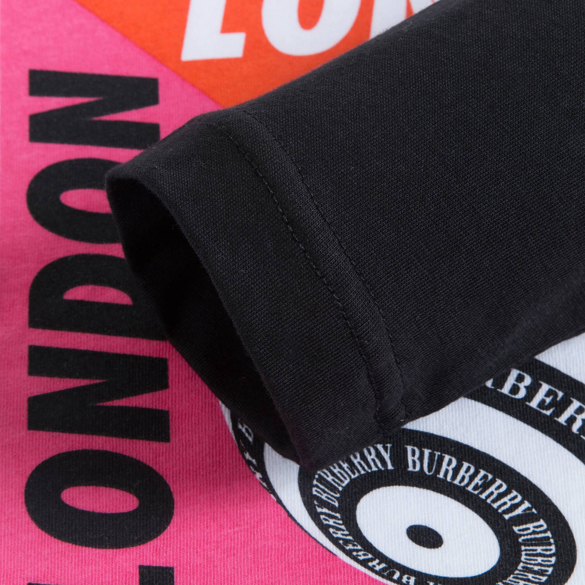 Boys White & Black Cotton T-shirt