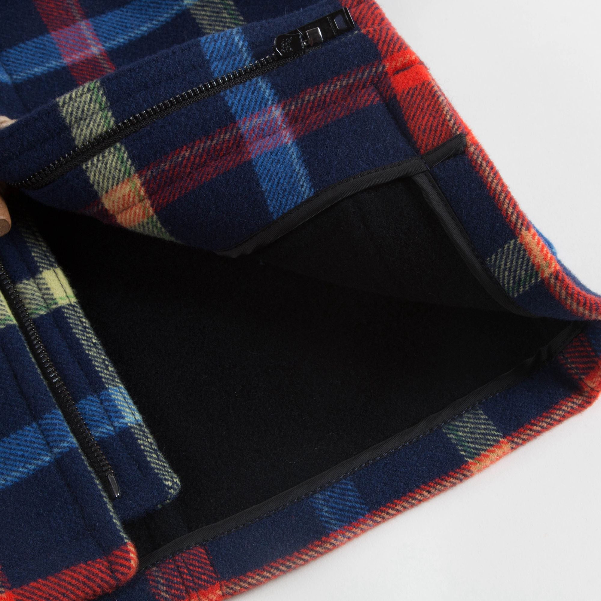 Baby Boys Navy Ip Check Wool Coat