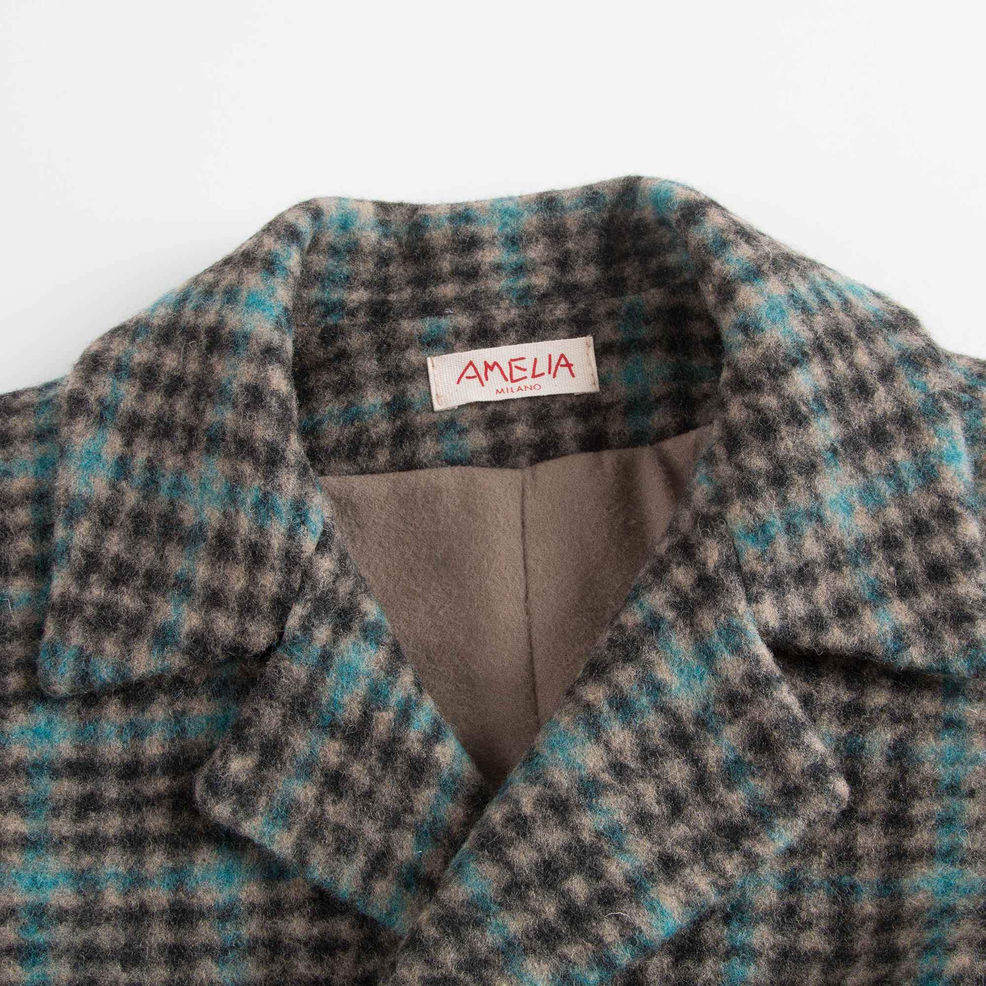 Boys Check Peacoat