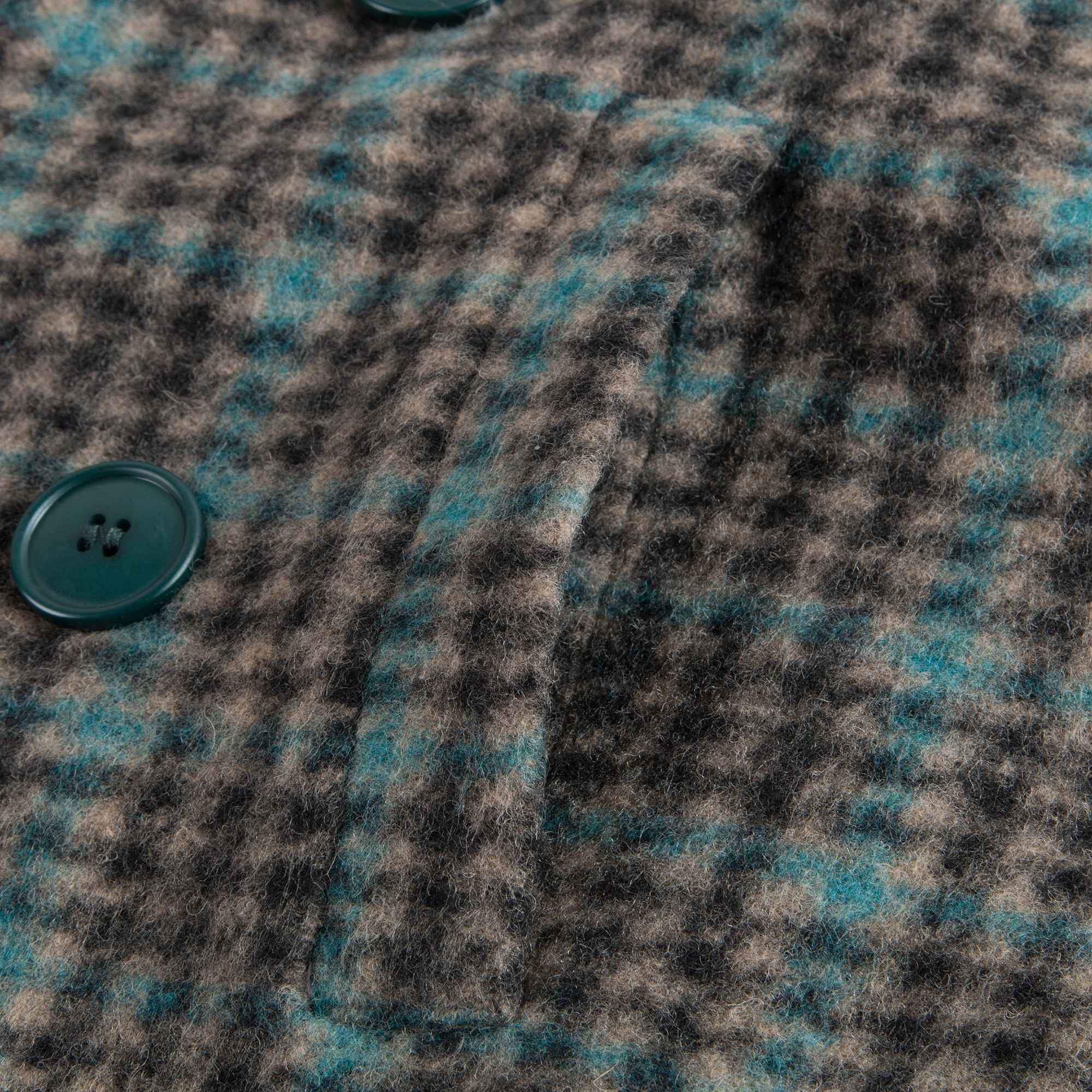 Boys Check Peacoat