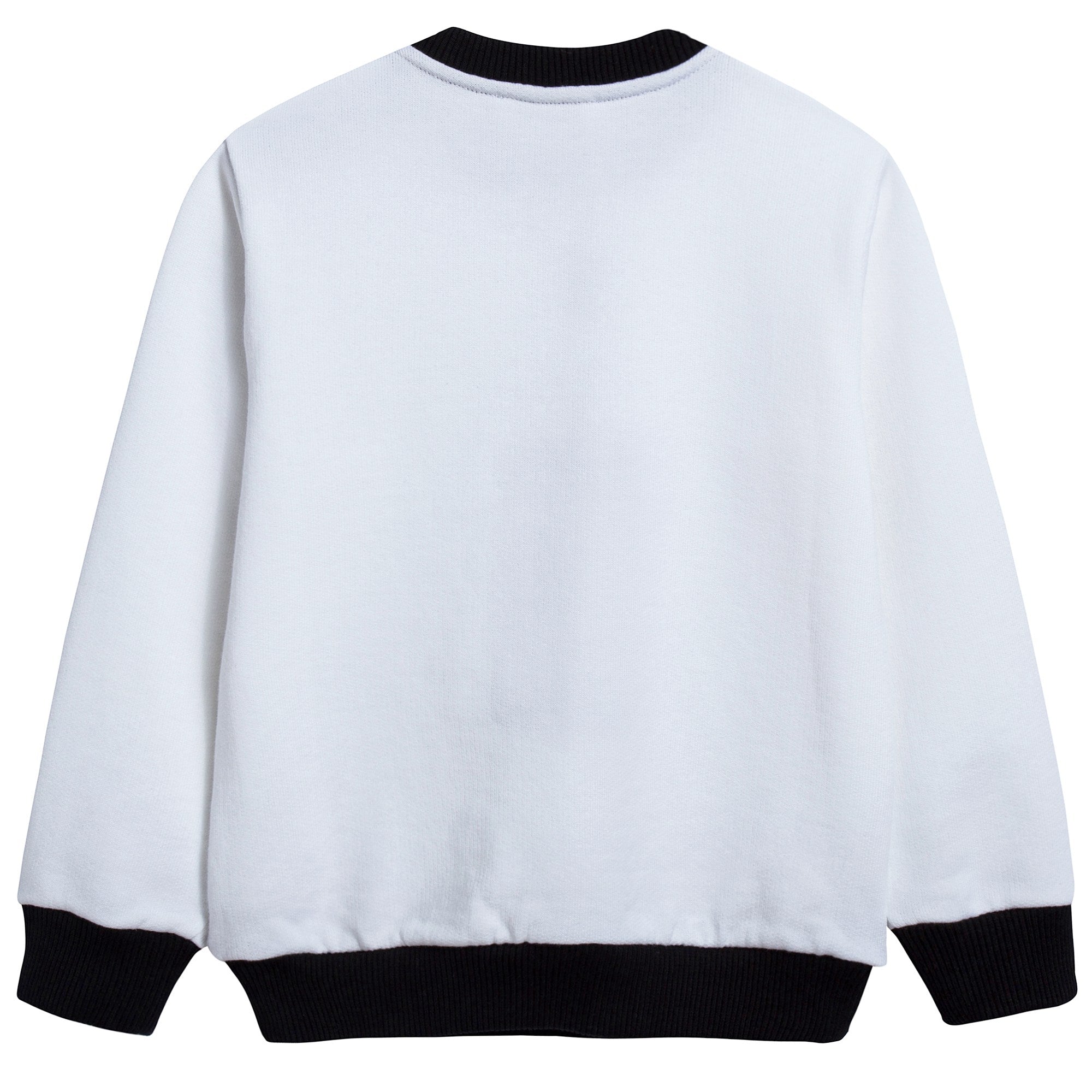 Baby Boys White "DG" Cotton Sweatshirt