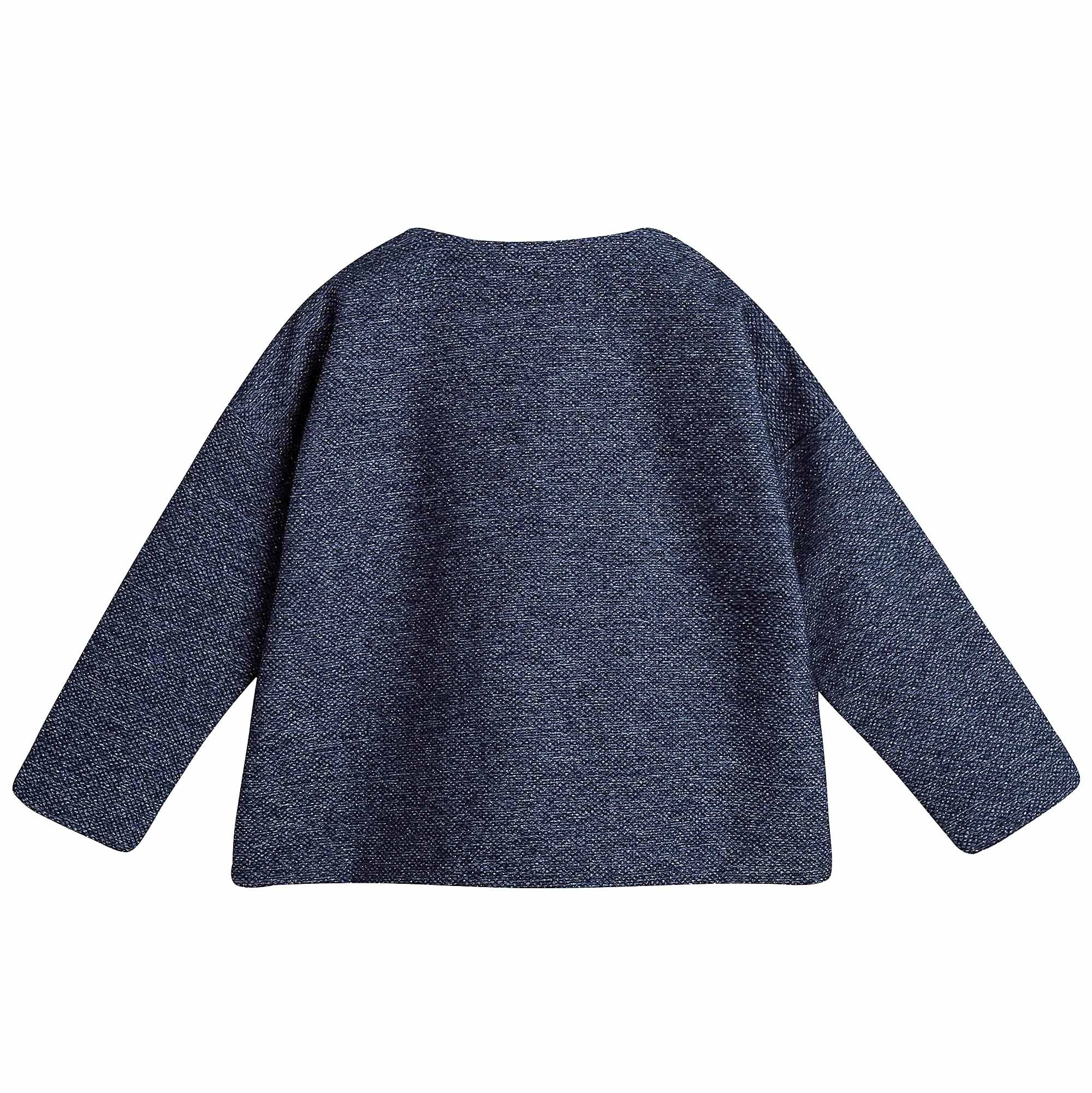 Girls Dary Blue Jacket - CÉMAROSE | Children's Fashion Store - 2