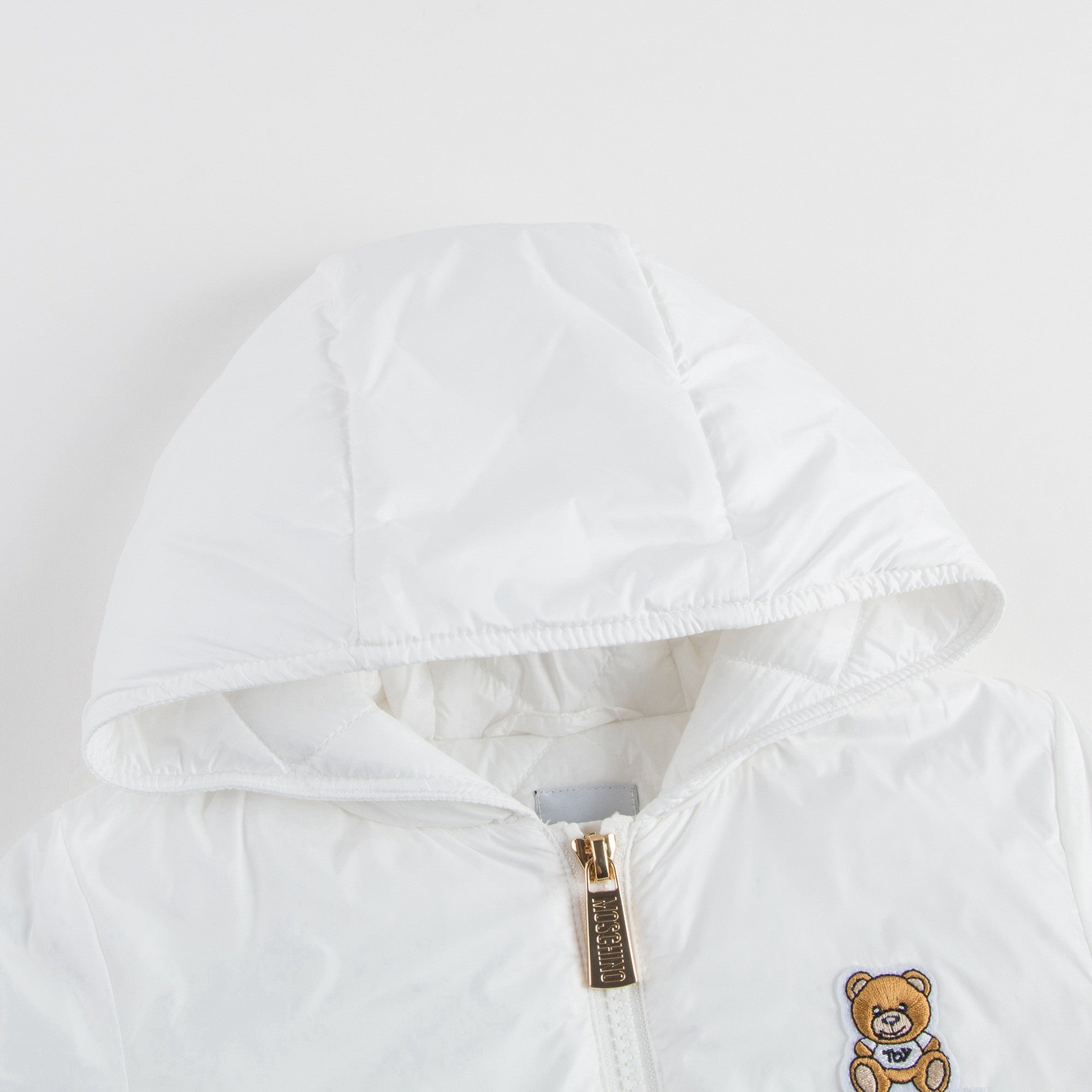 Baby Boys White Padded Showerproof Jacket