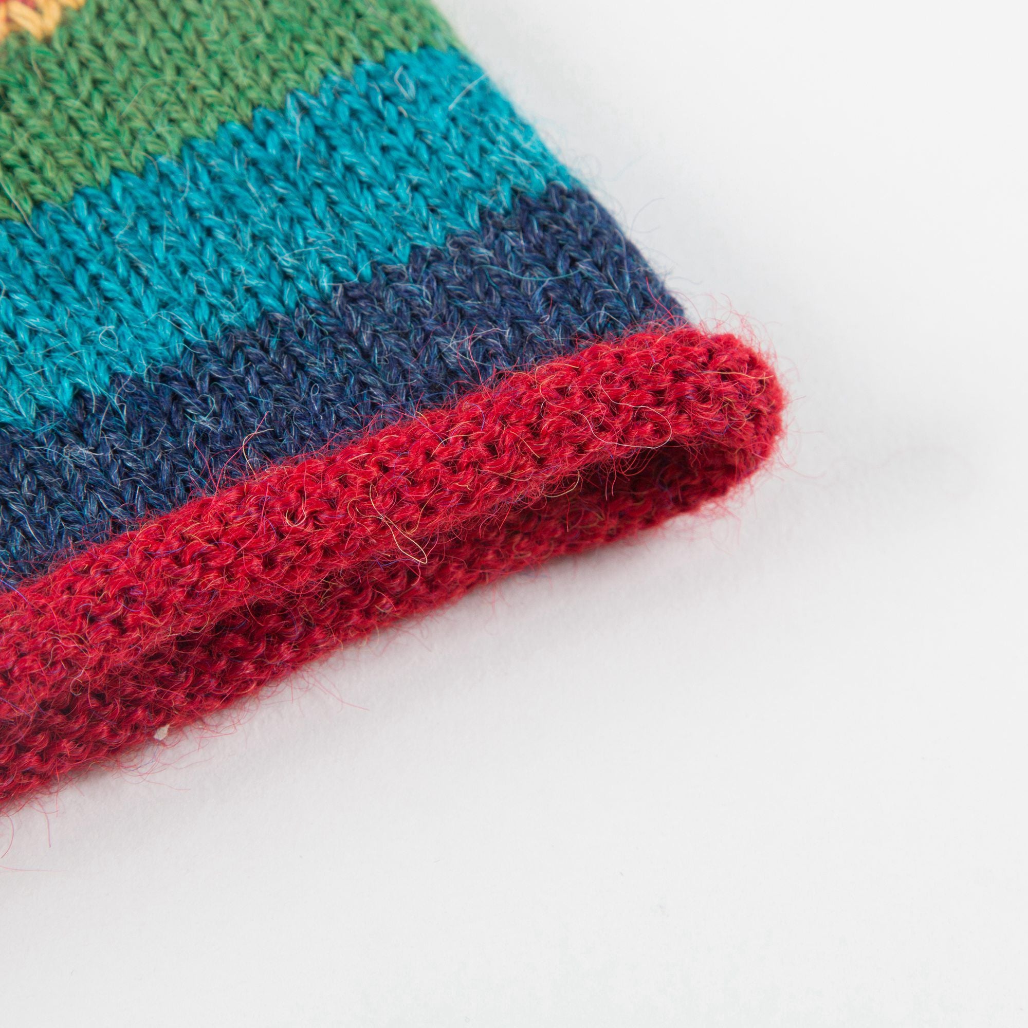 Baby Multicolor Stripes Alpaca Wool Crown