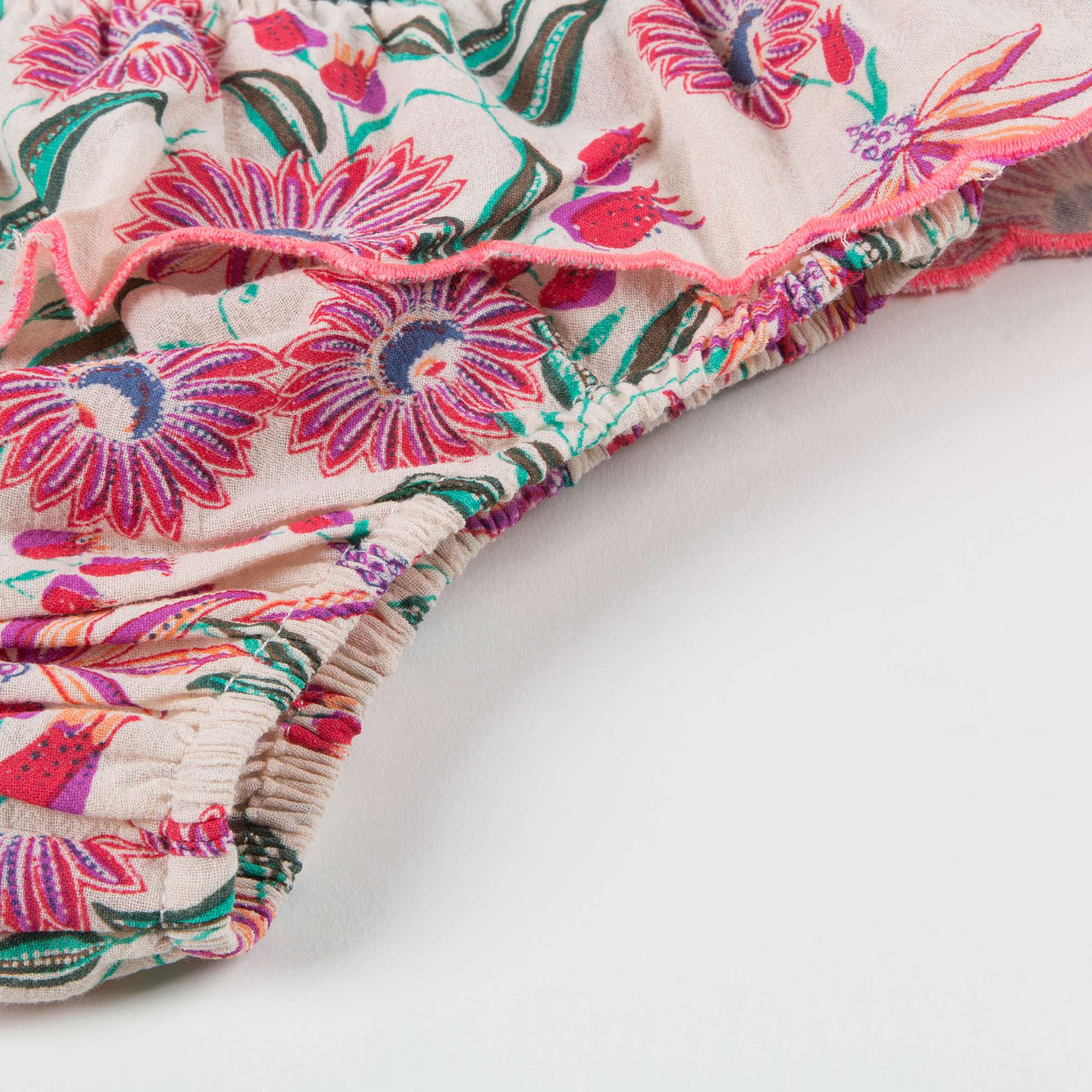 Girls White Flower "Bluna" Bikini