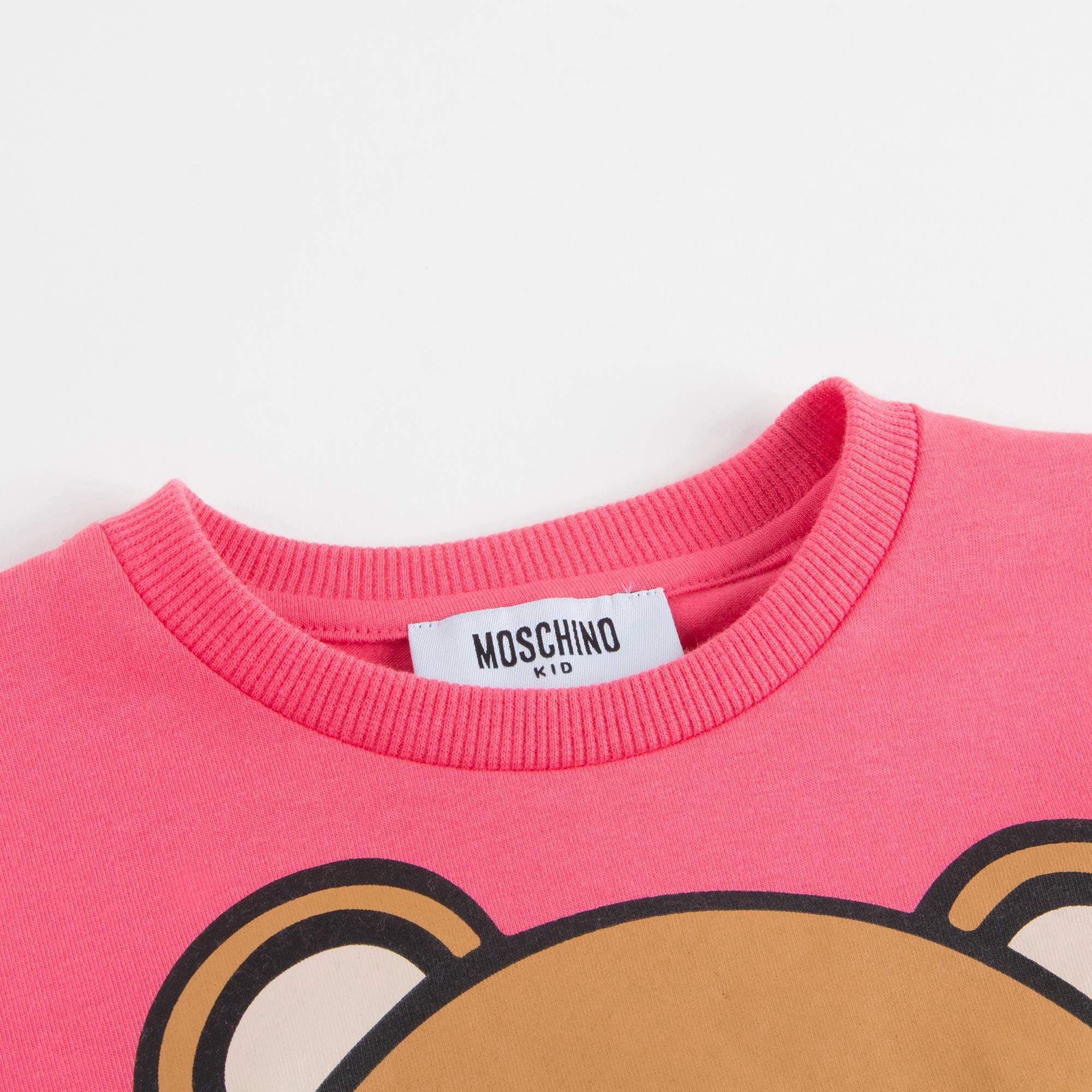 Girls Coral Pink Teddy Top