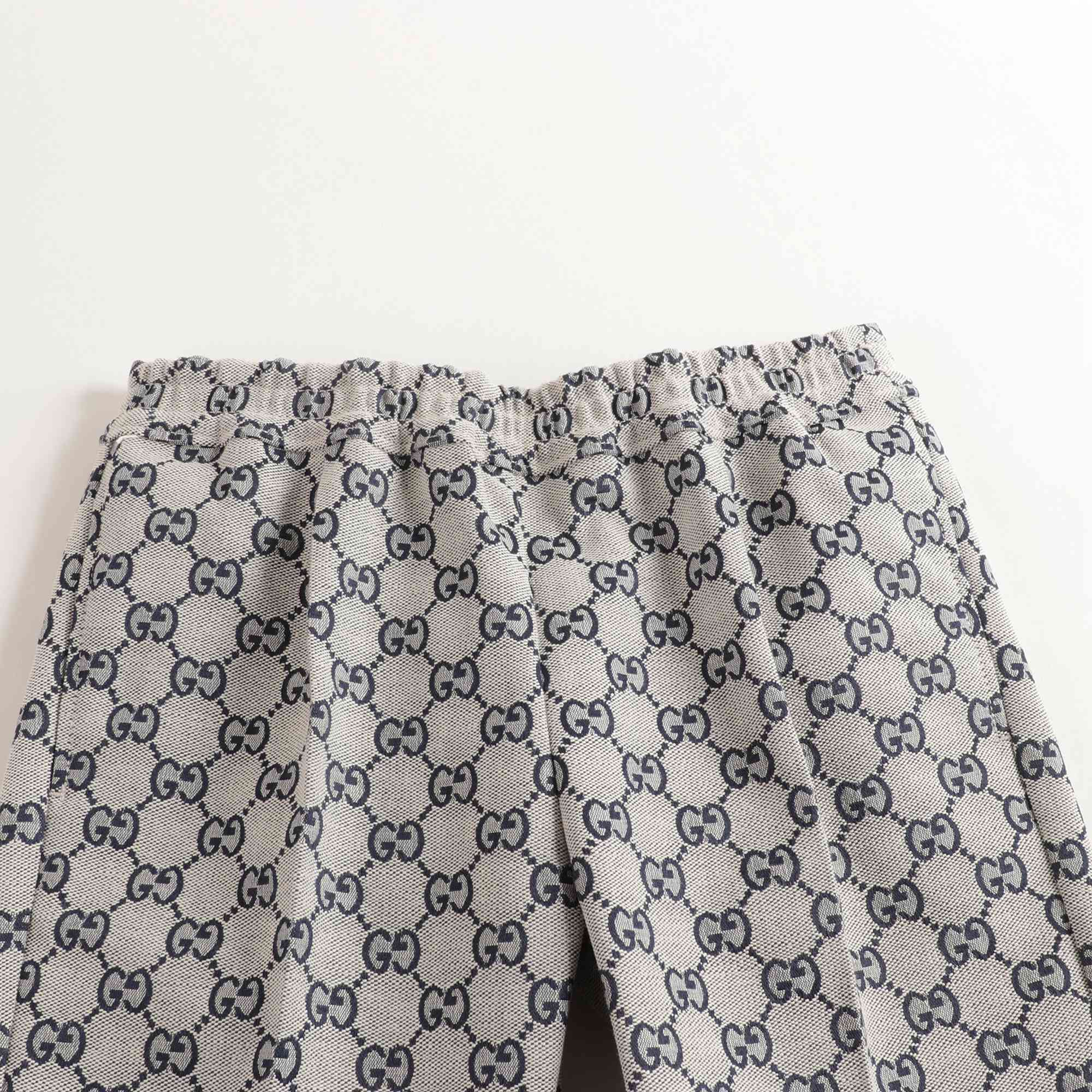 Boys Beige GG Cotton Trousers