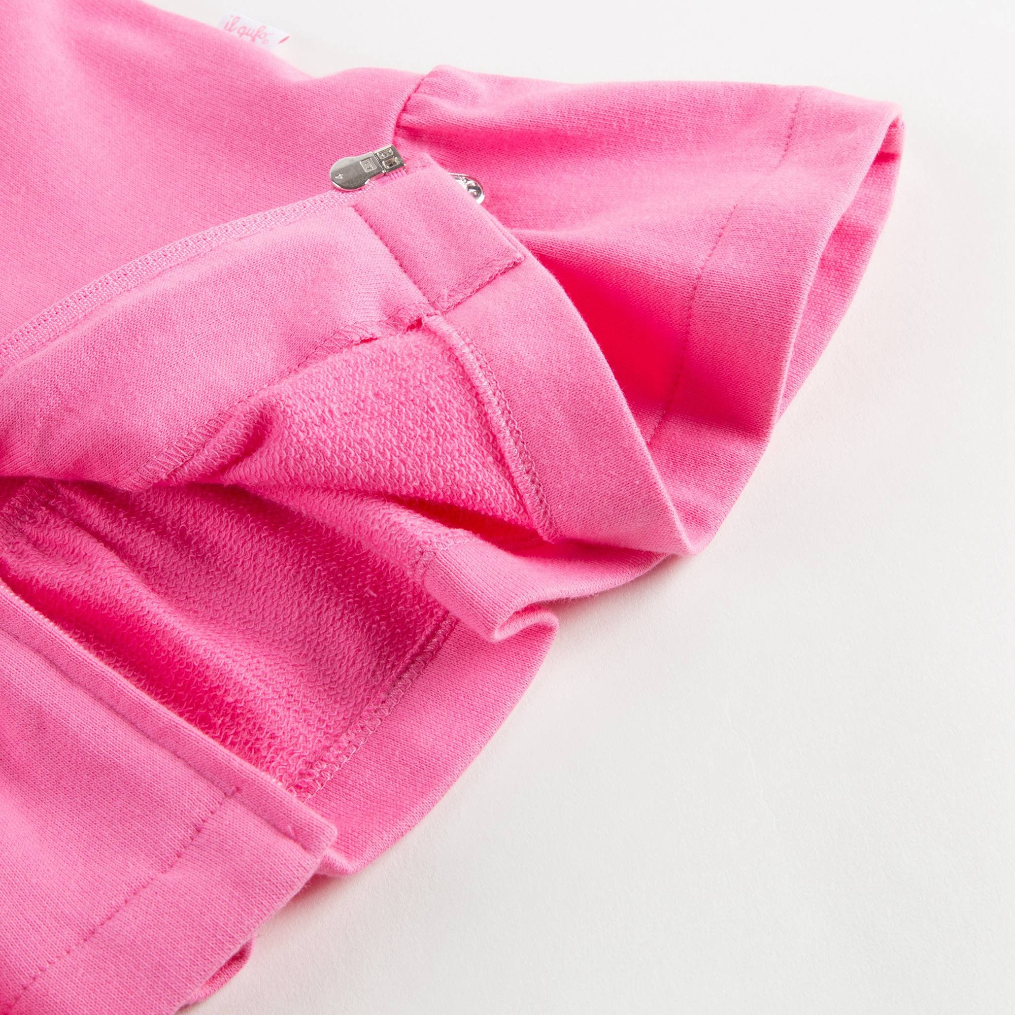 Girls Dark Pink Jersey Jacket