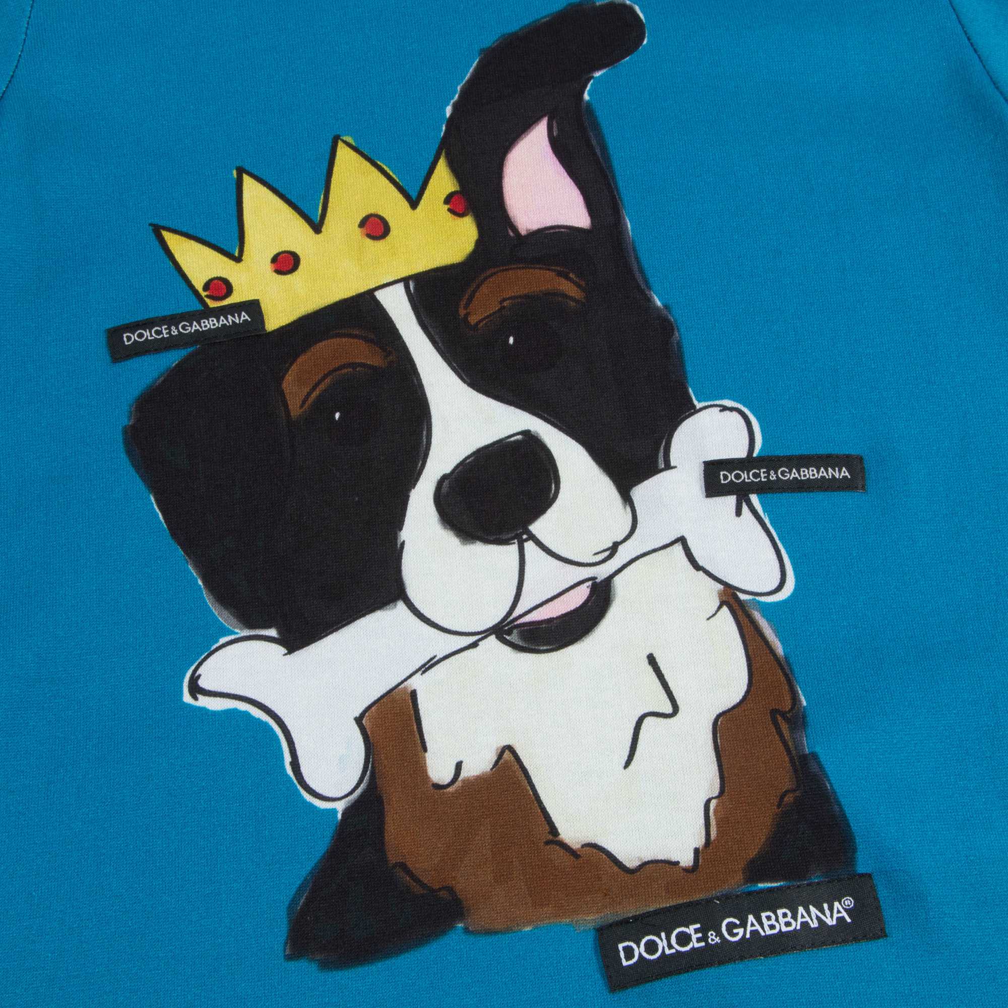 Baby Boys Blue "Dog" Cotton T-shirt