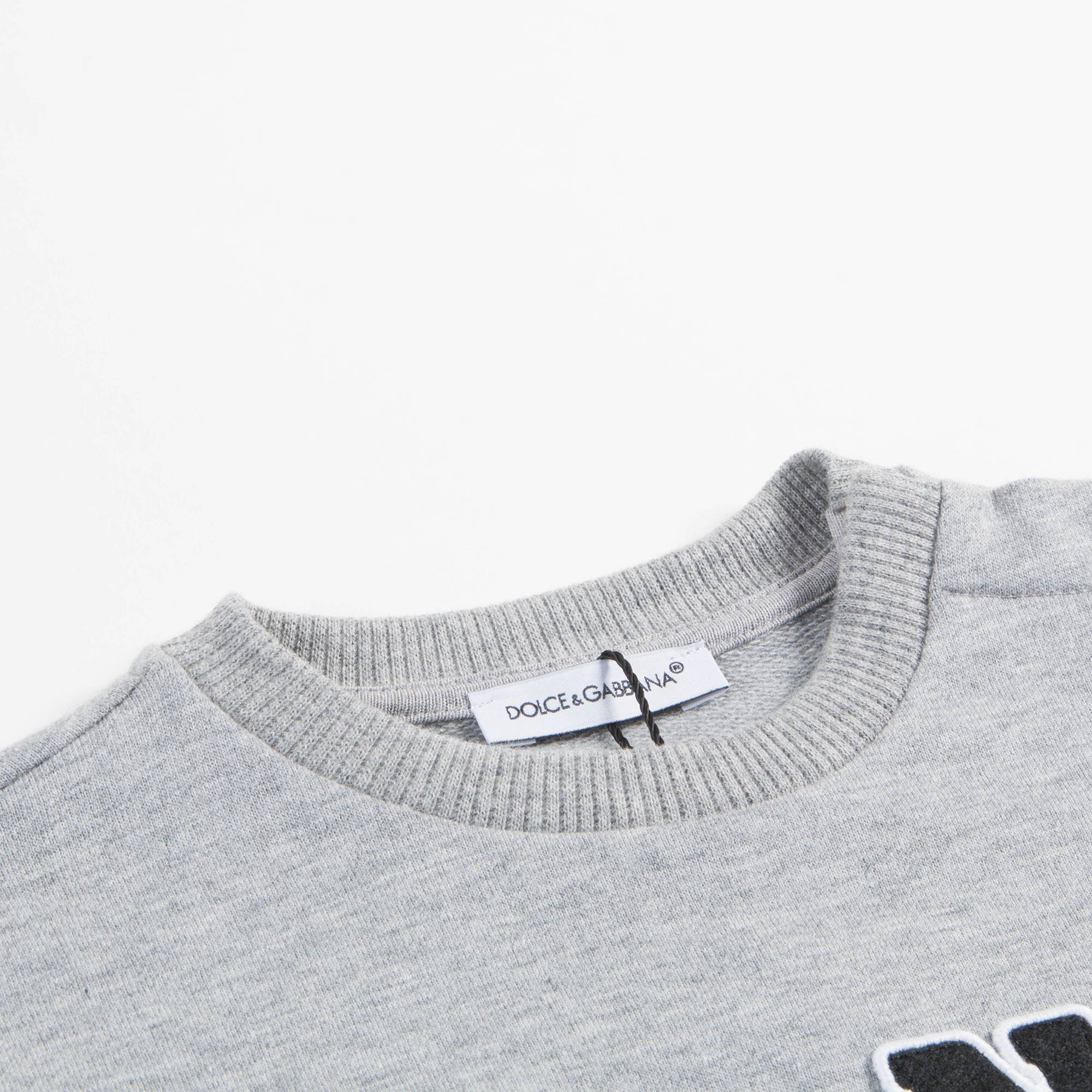 Baby Boys Melange Grigi Cotton Sweatshirt