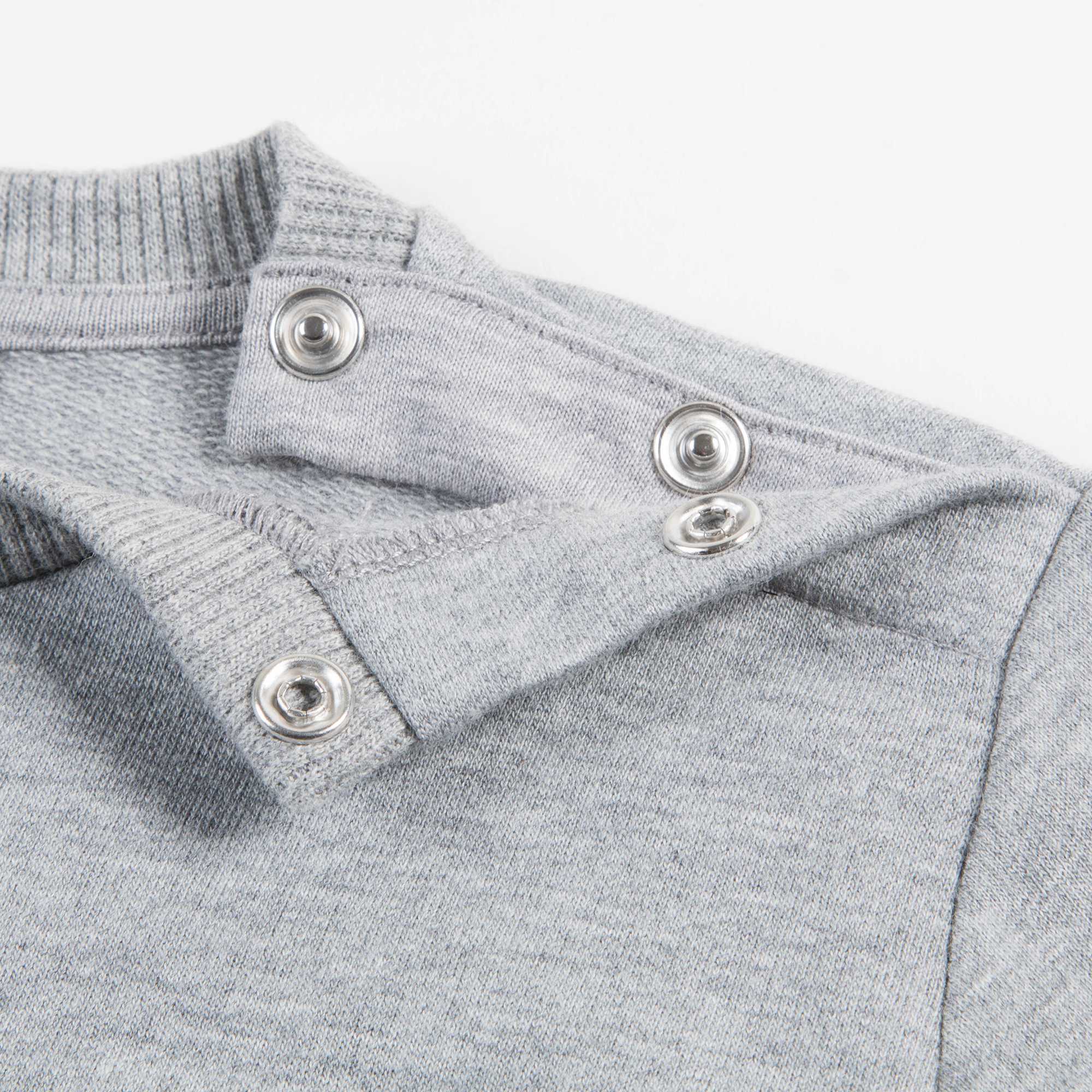 Baby Boys Melange Grigi Cotton Sweatshirt
