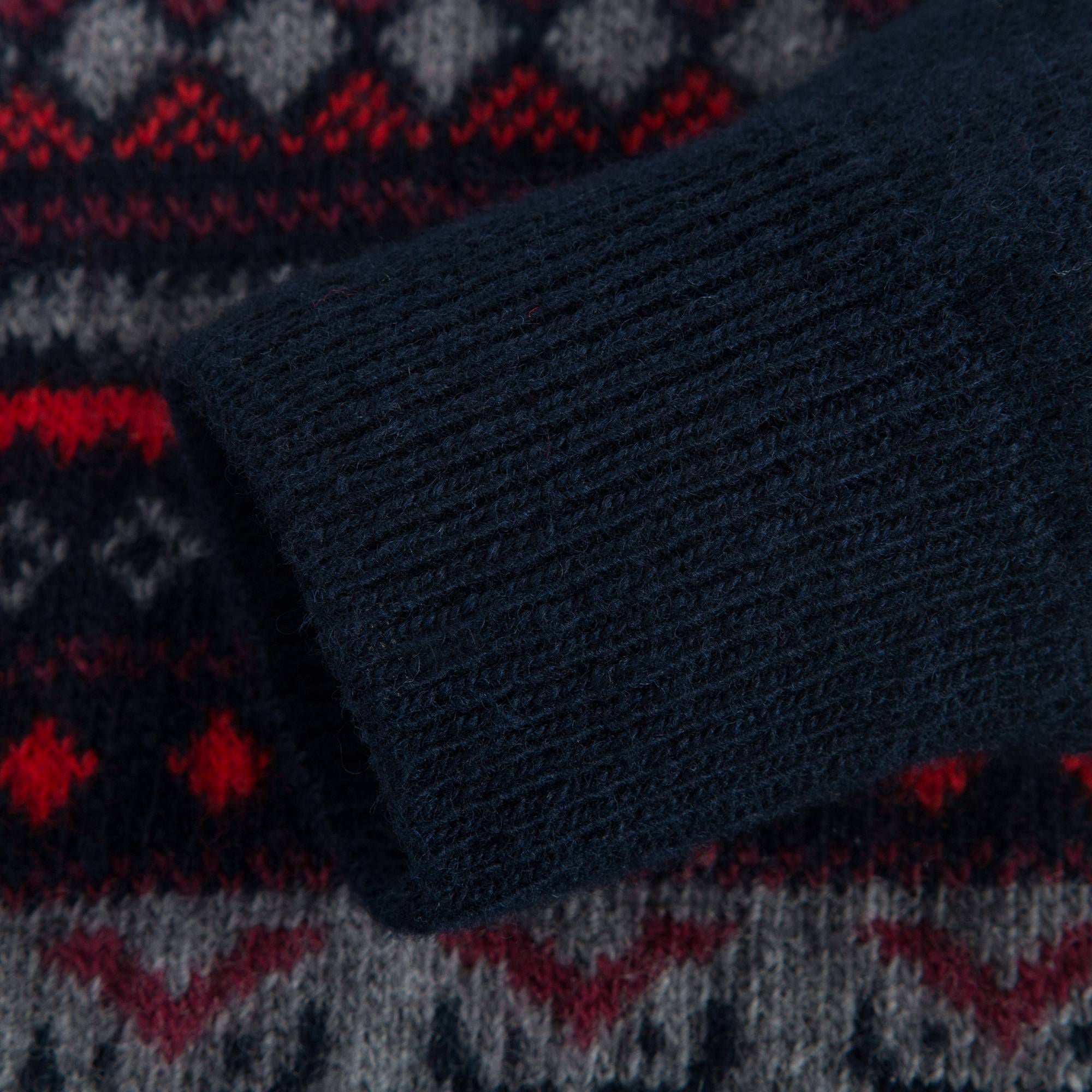 Boys Blue & Grey Wool Sweater
