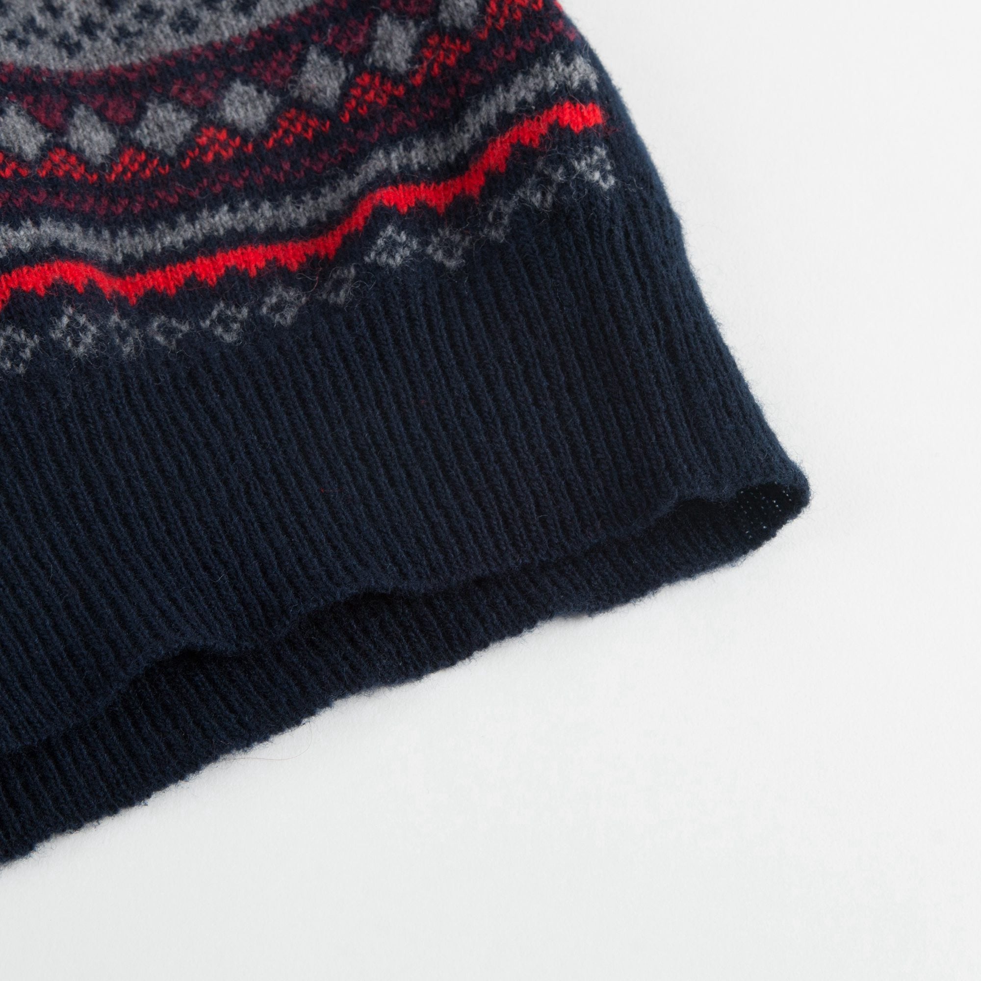 Boys Blue & Grey Wool Sweater