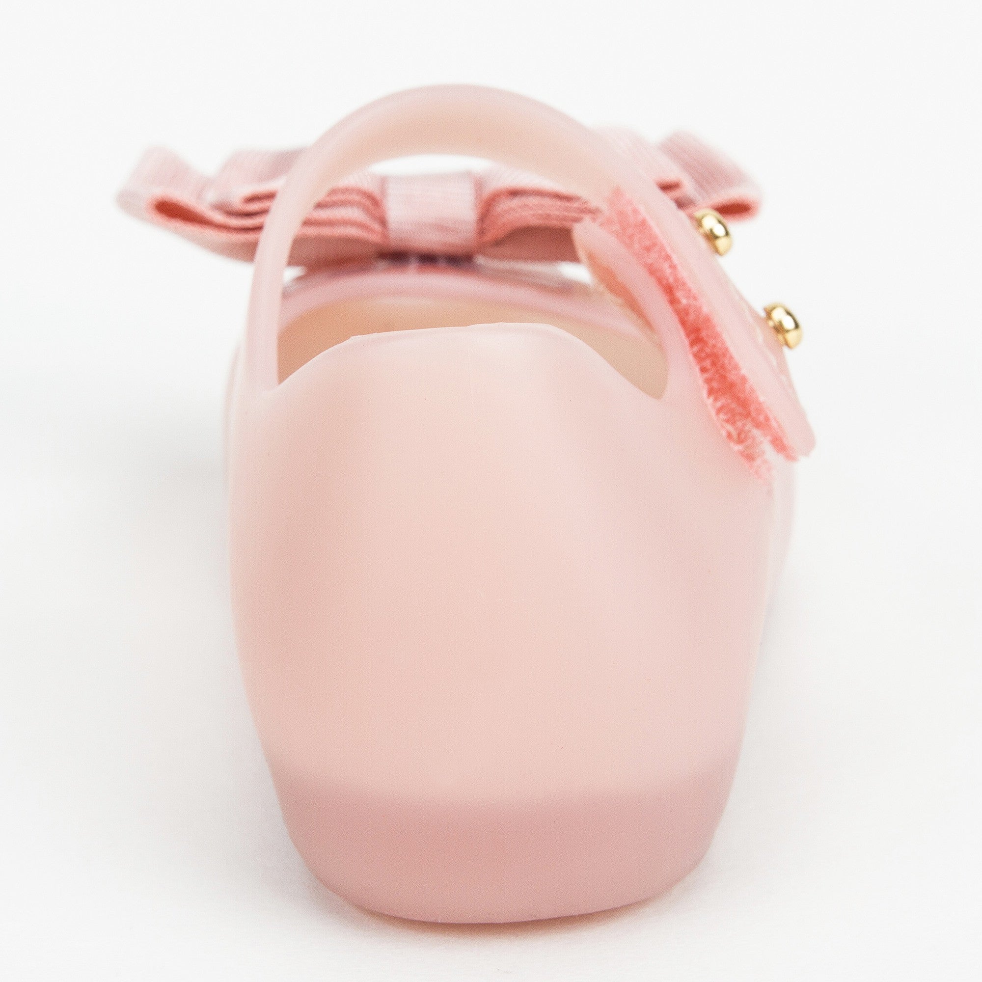 Girls Pink Jelly Shoes with Bow