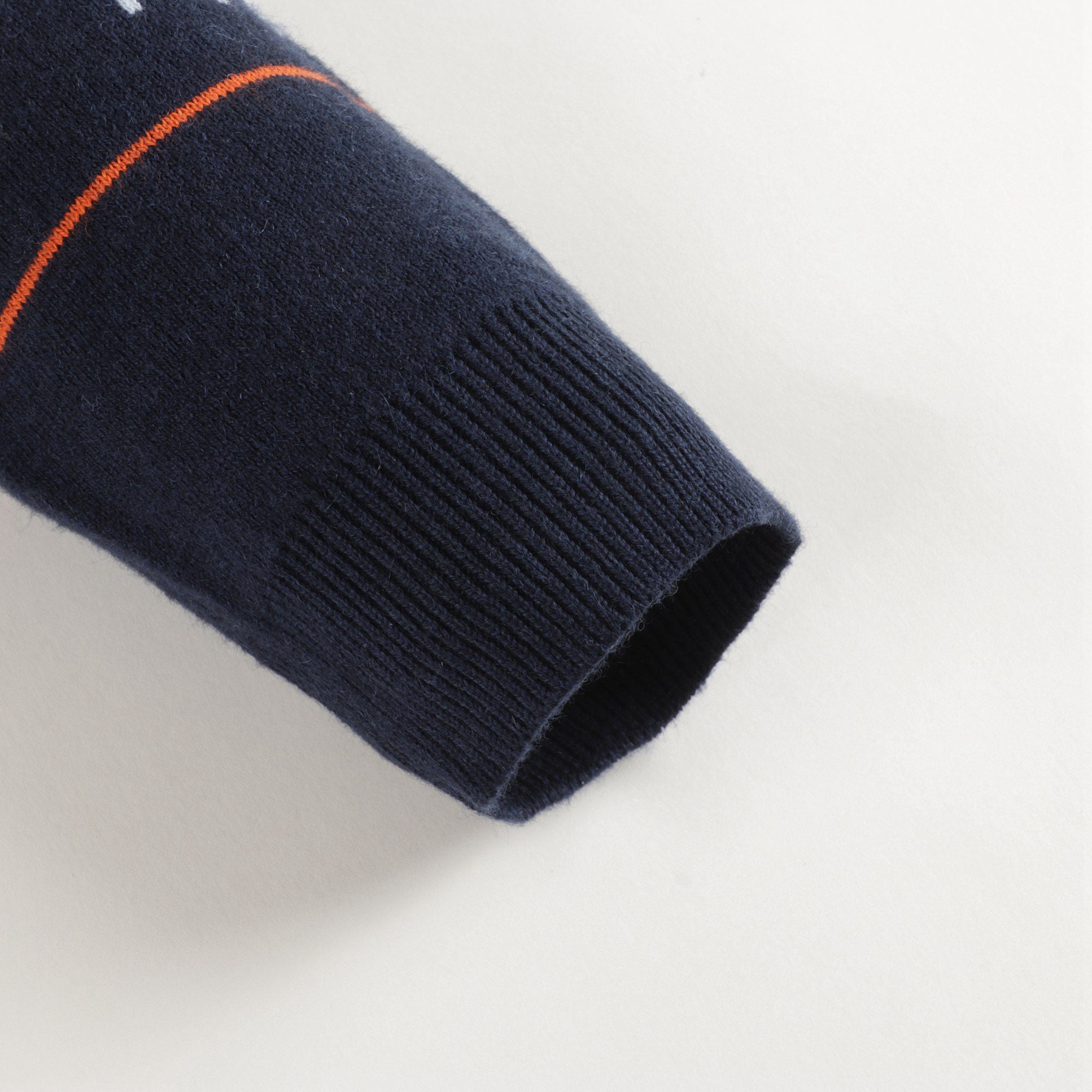 Baby Boys Navy Stripe Logo Jumper