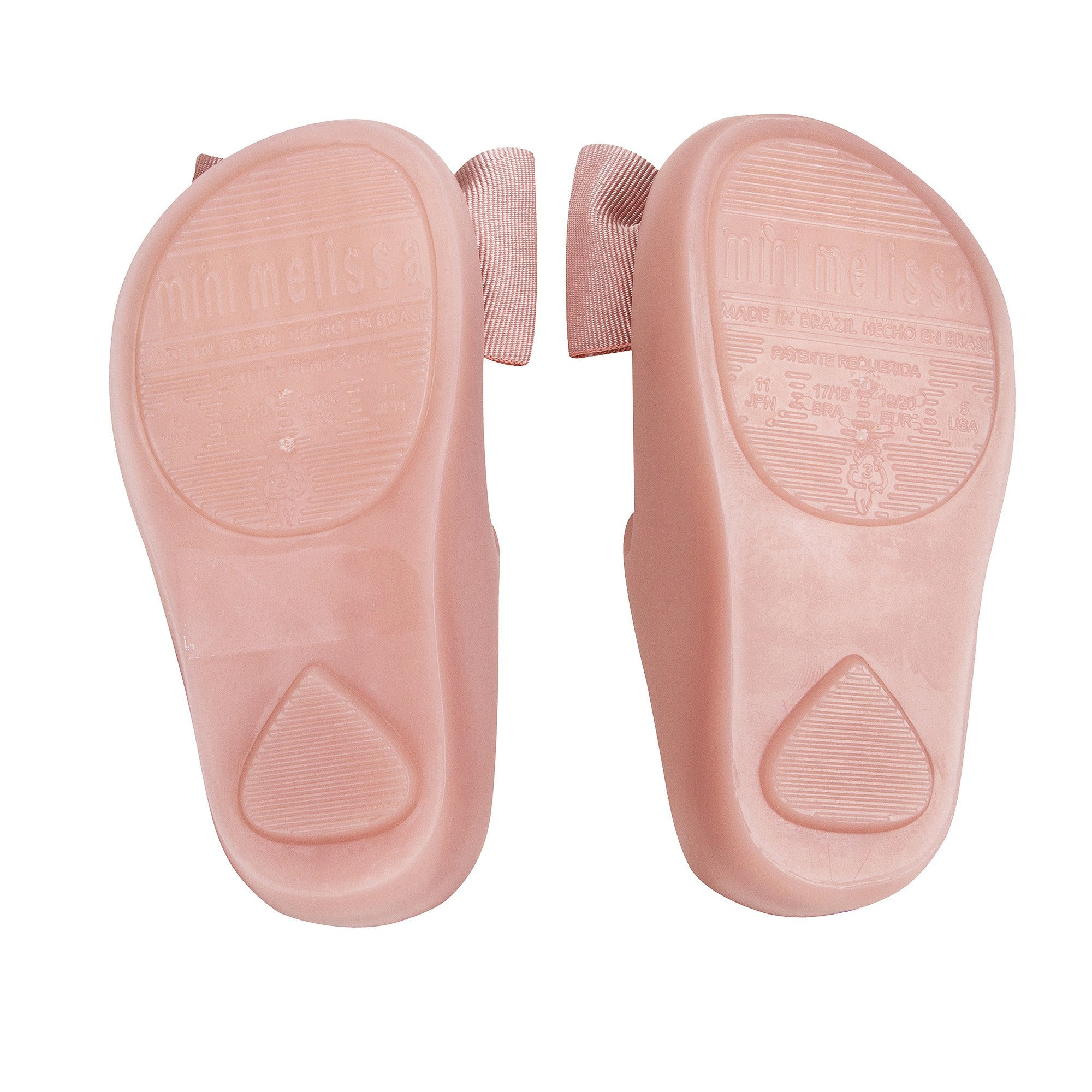Girls Pink Jelly Shoes with Bow