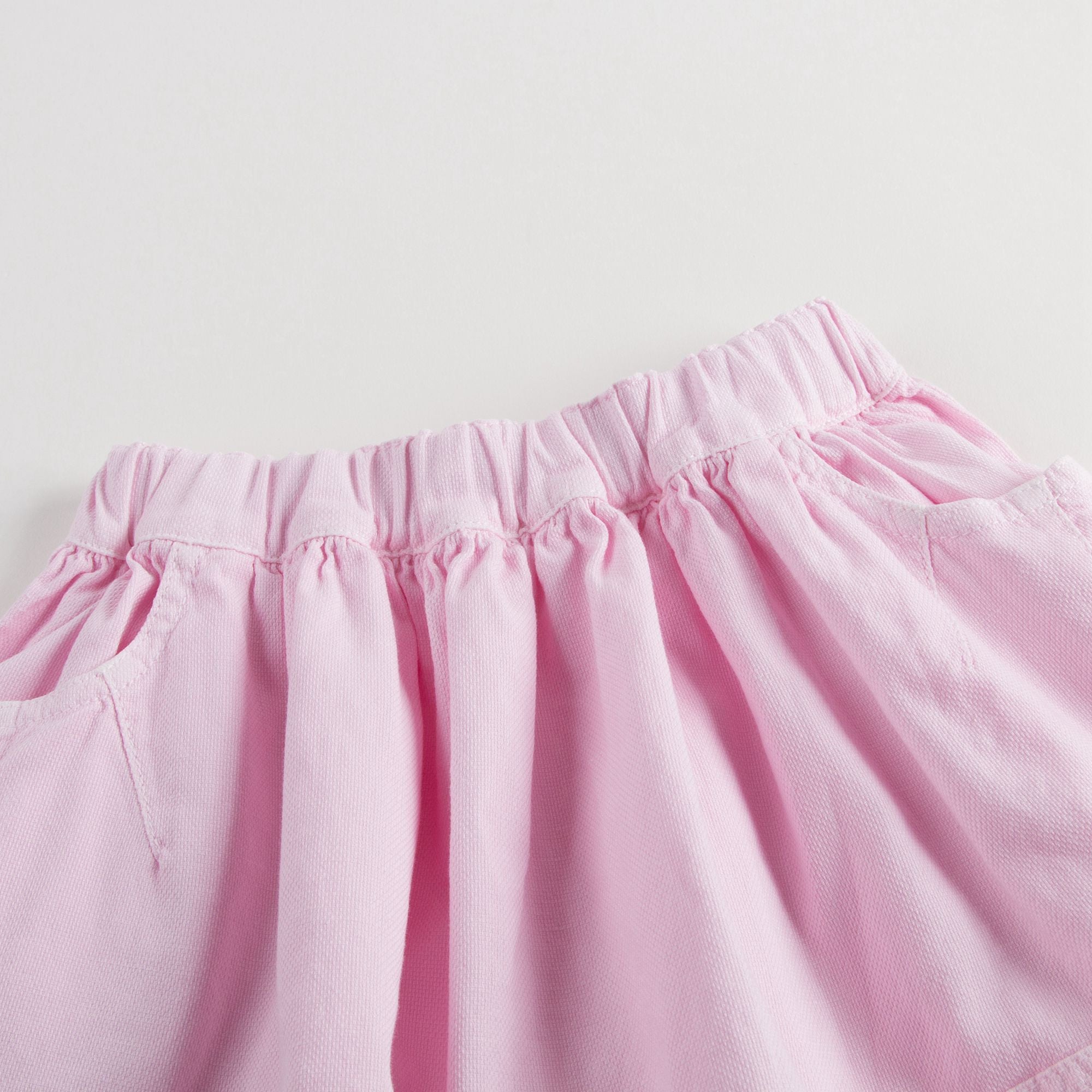 Girls Pink Cotton Skirt