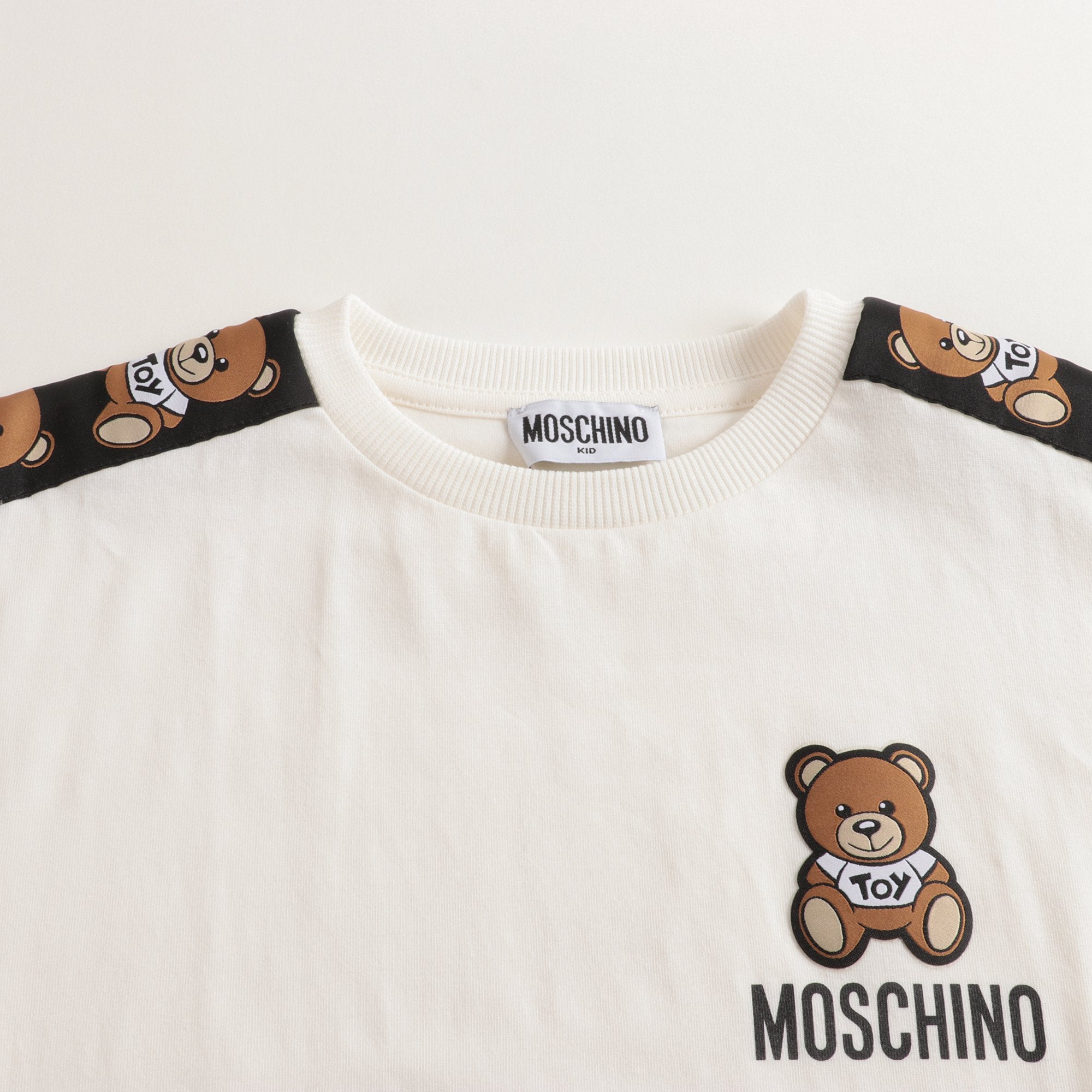 Boys & Girls Ivory Logo Cotton T-shirt