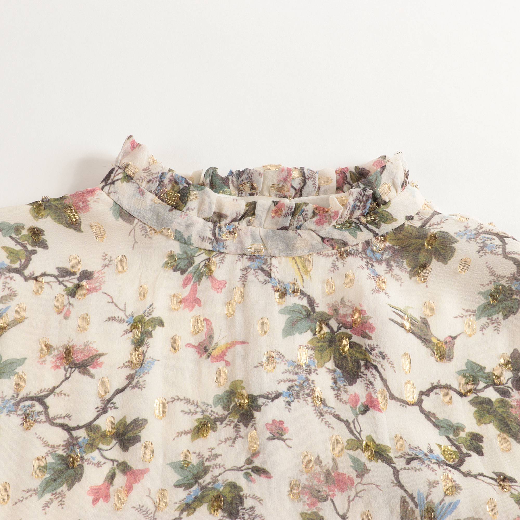 女童米色印花连衣裙