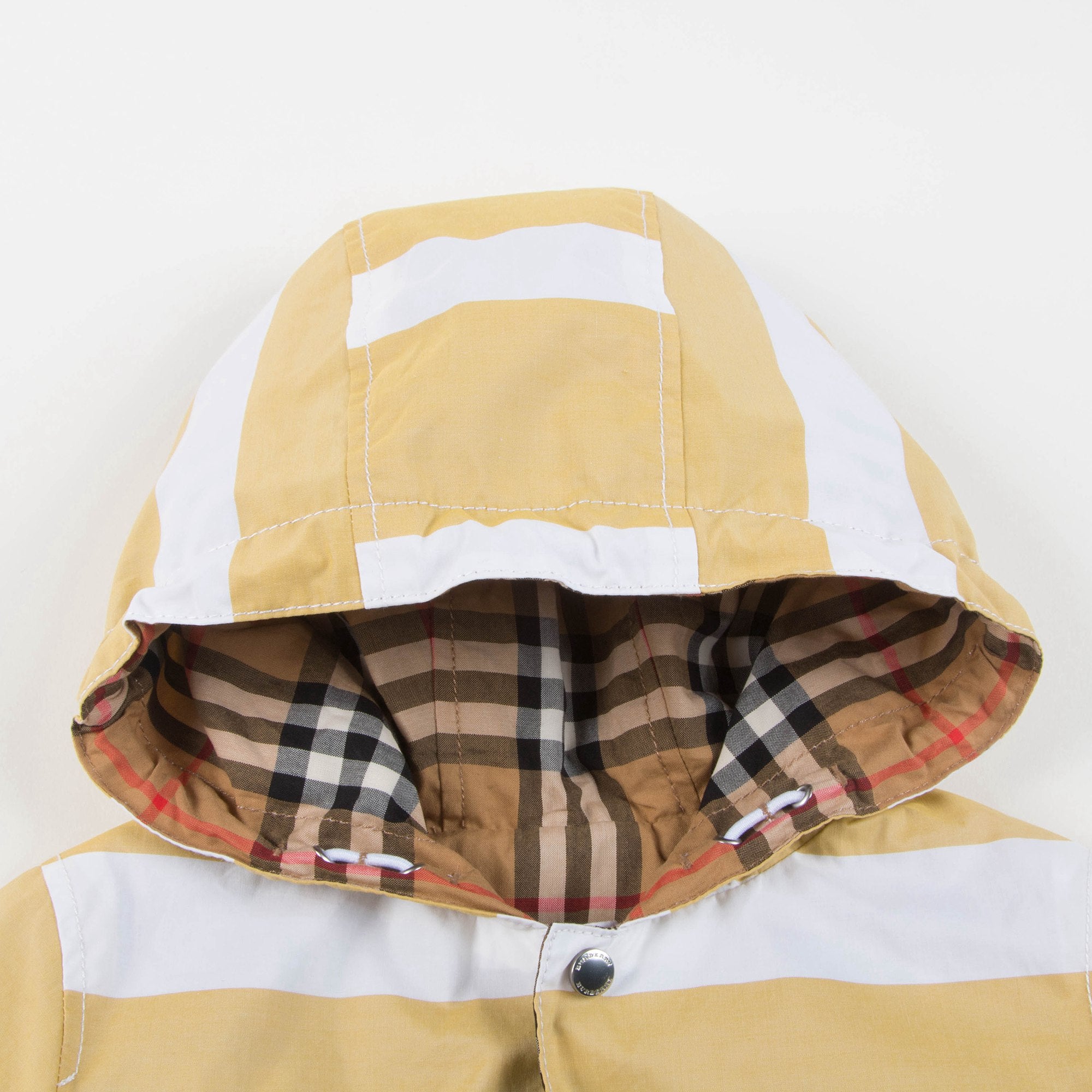 Baby Boys Larch Yellow & White Cotton Jacket