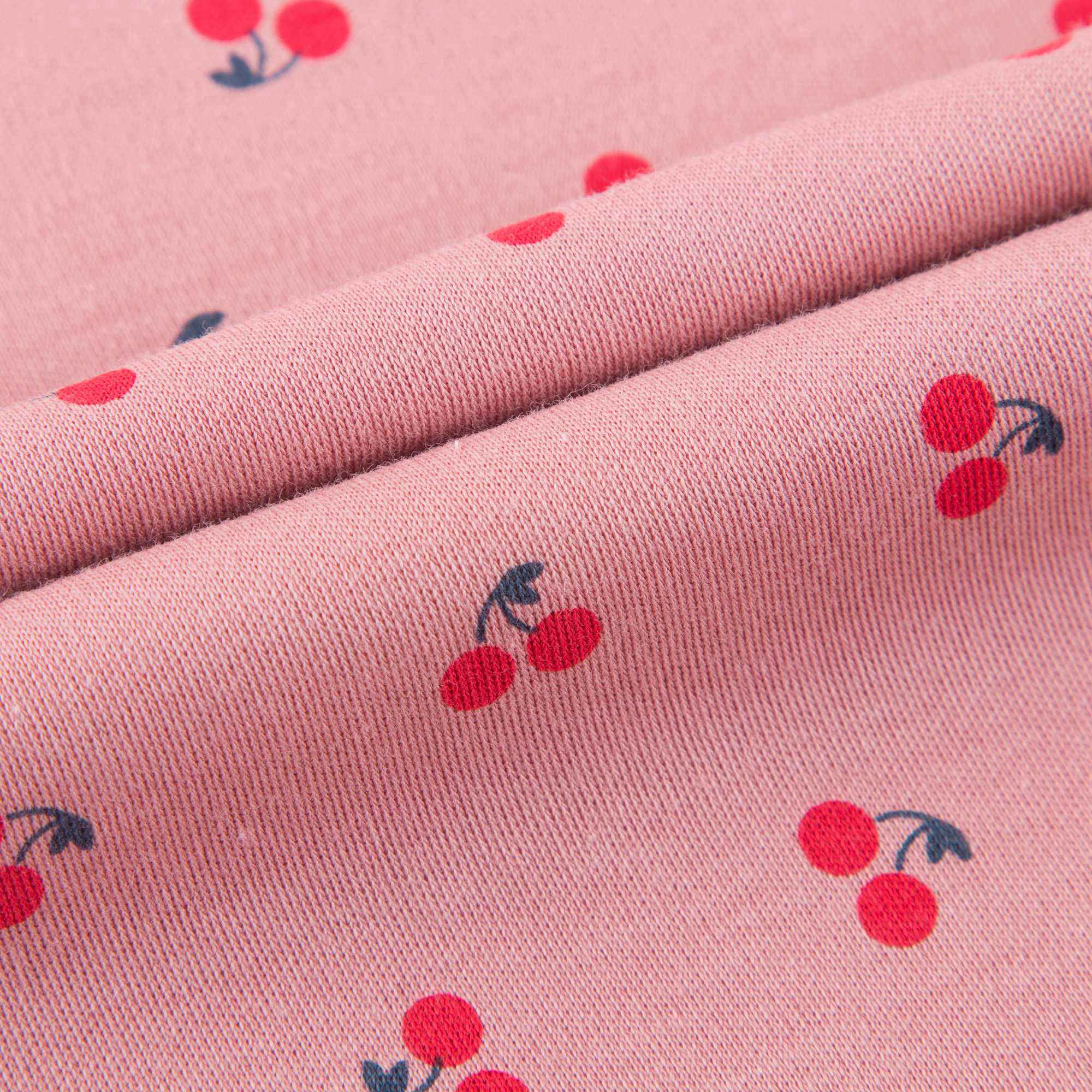 Baby Girls Pink Cherry Cotton T-shirt