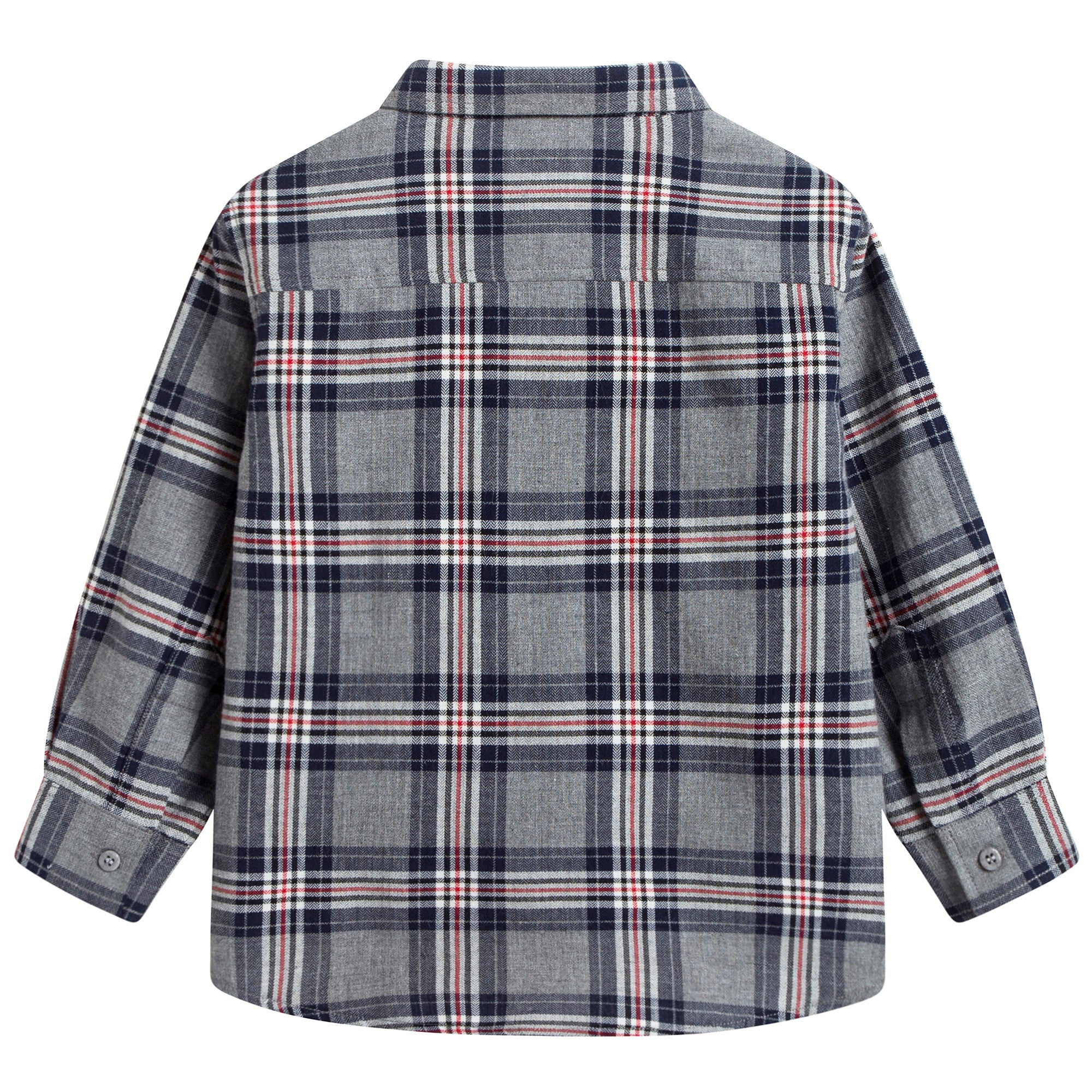 Boys Blue Checked Cotton Shirt