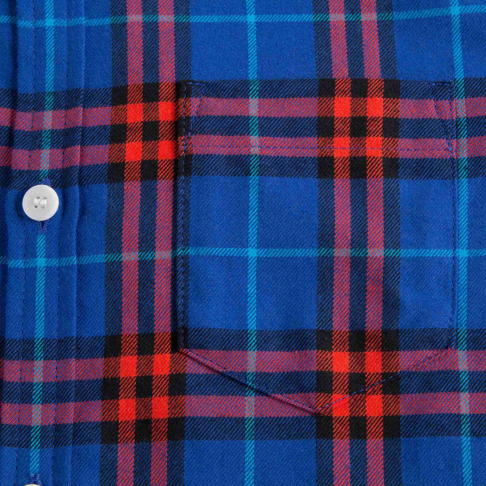 Boys Blue Check Cotton Polo Shirt