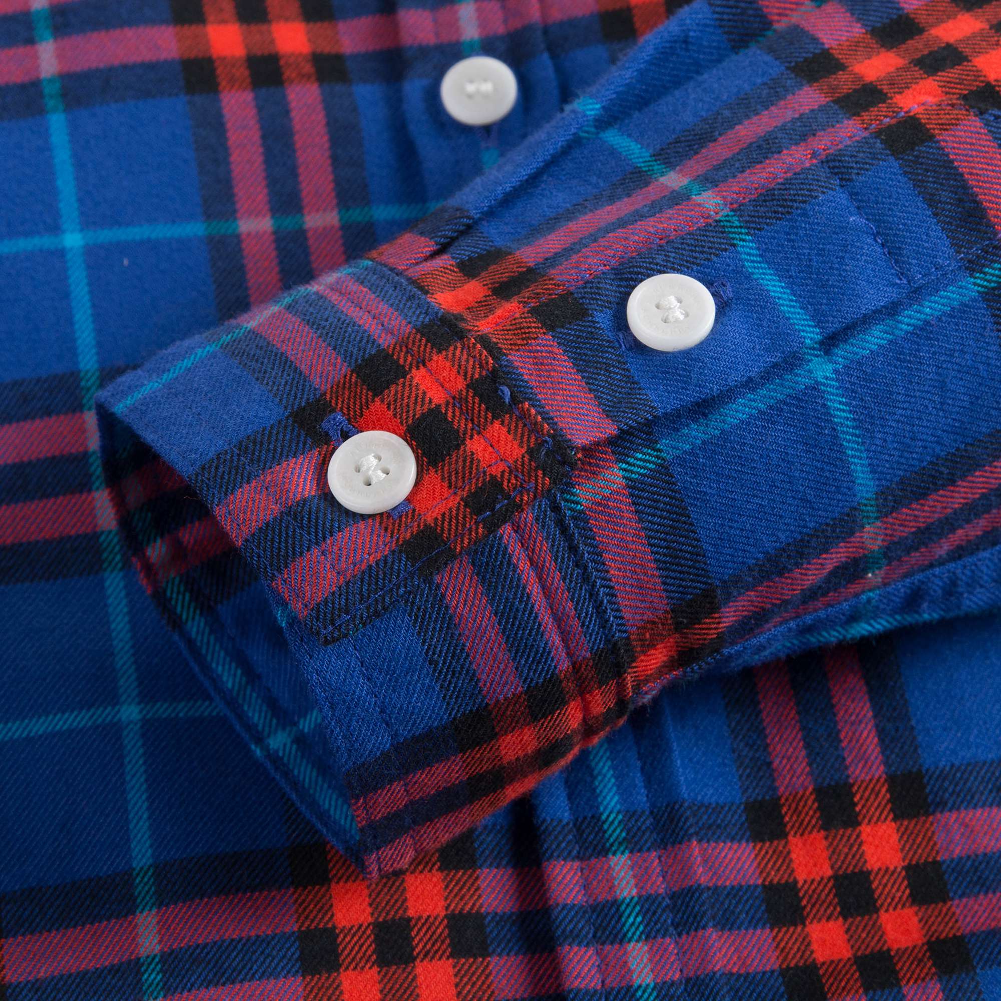 Boys Blue Check Cotton Polo Shirt