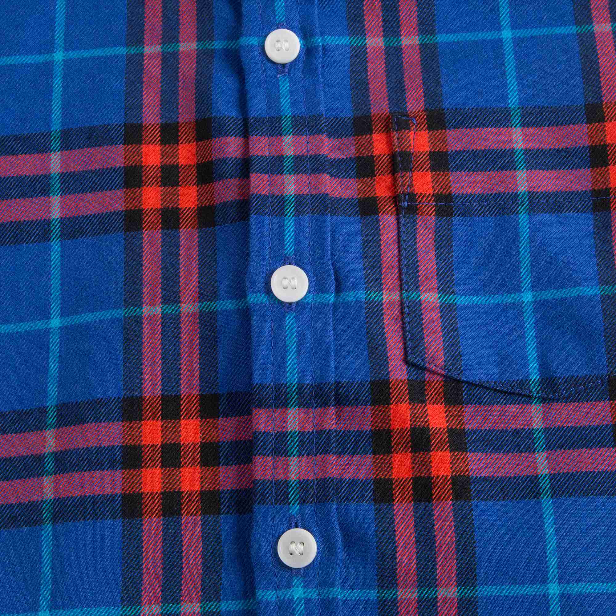 Baby Boys Sapphire Blue Check Cotton Shirt