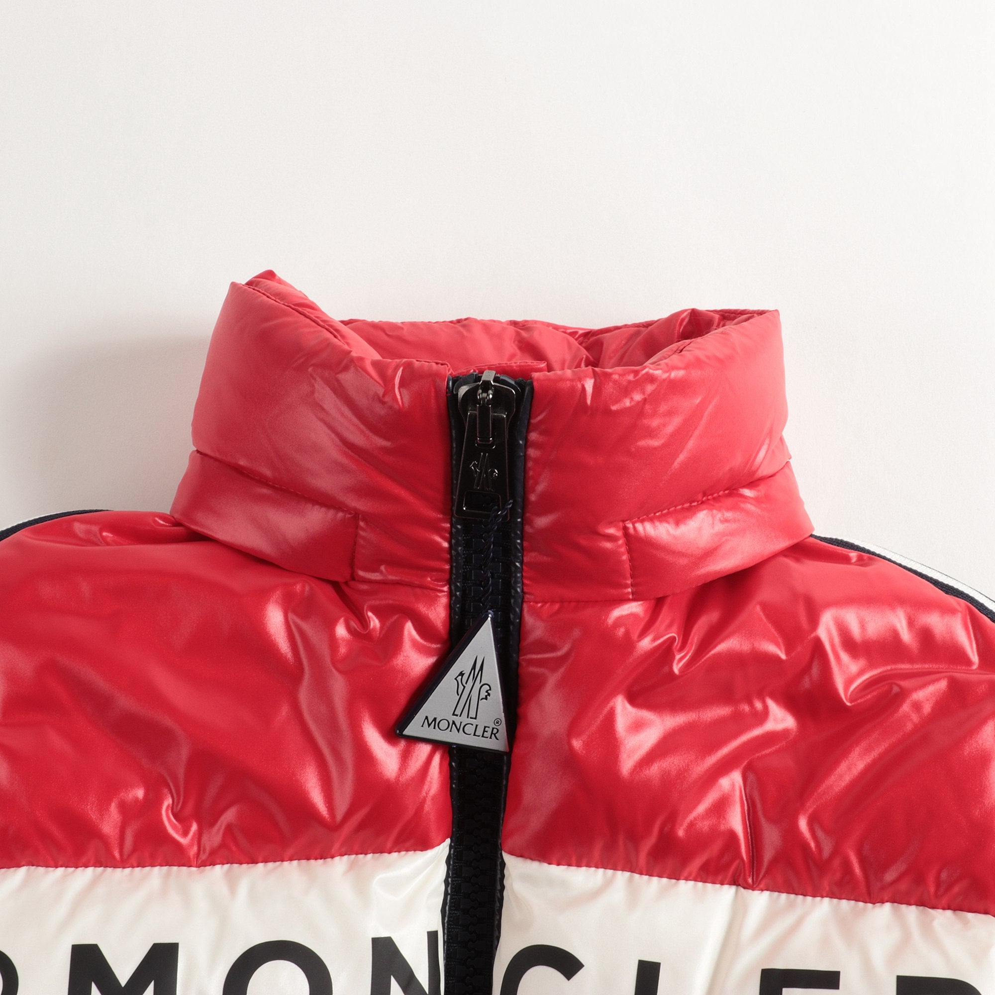 Boys Red "FEBREGE" Padded Down Puffer Jacket