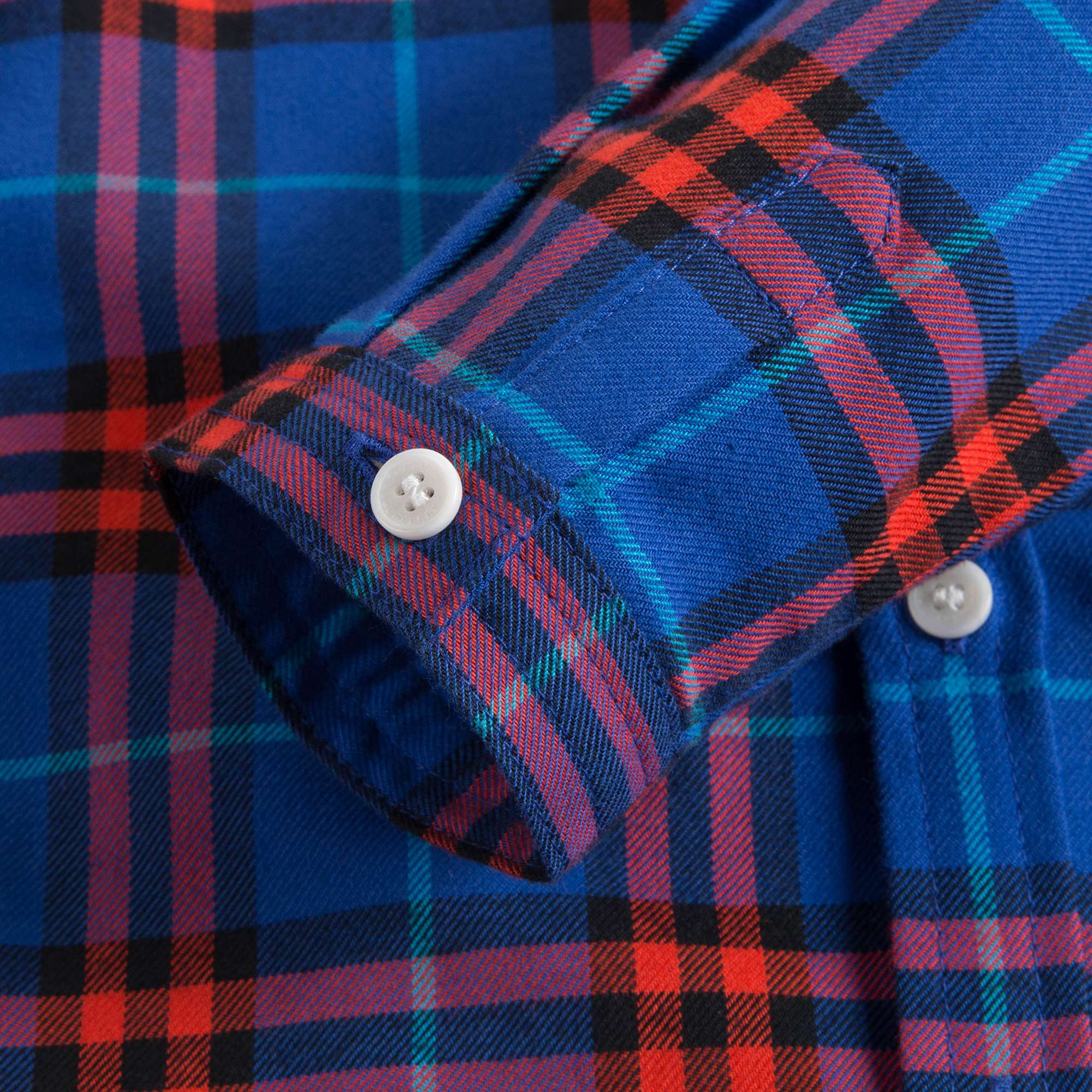 Baby Boys Sapphire Blue Check Cotton Shirt