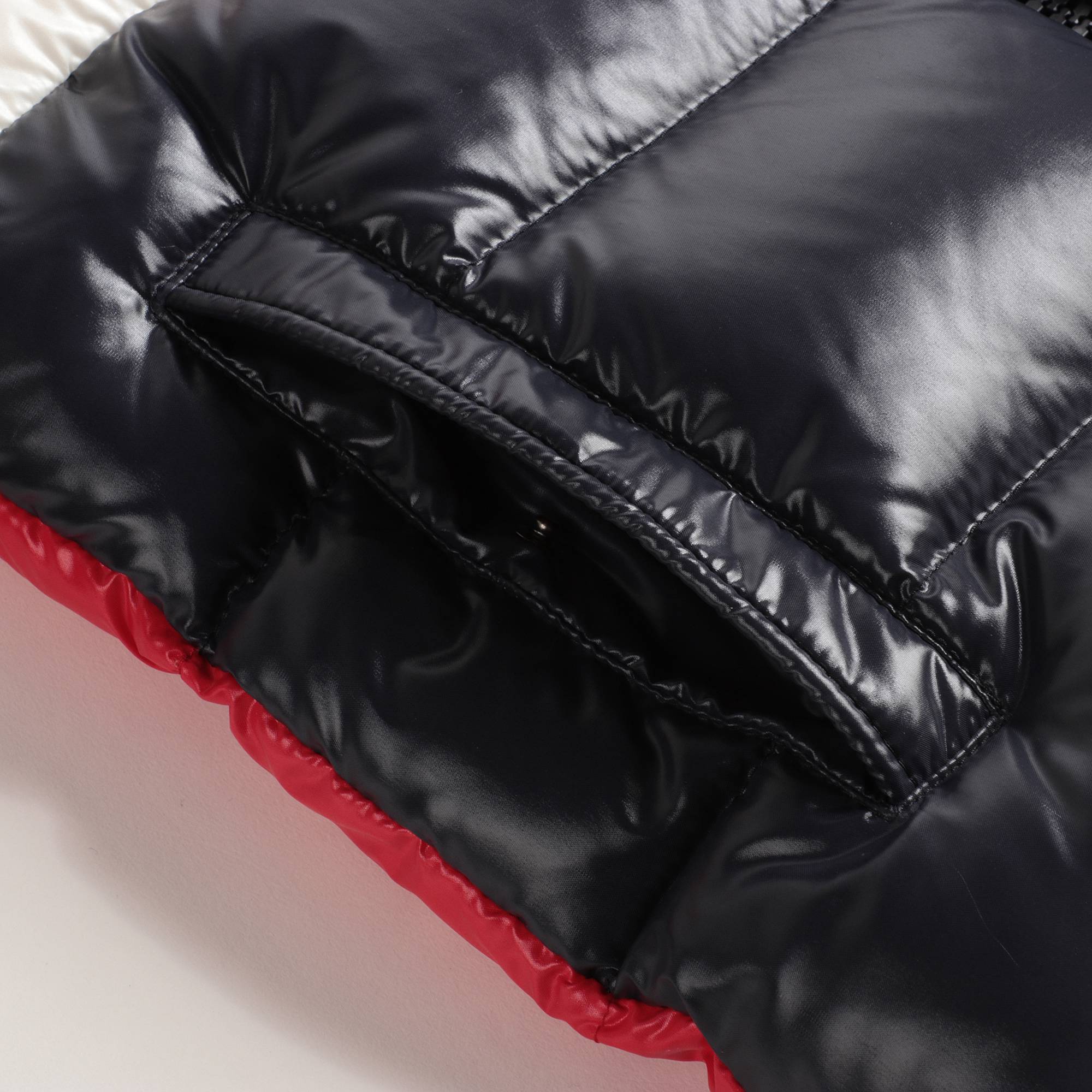 Boys Red "FEBREGE" Padded Down Puffer Jacket