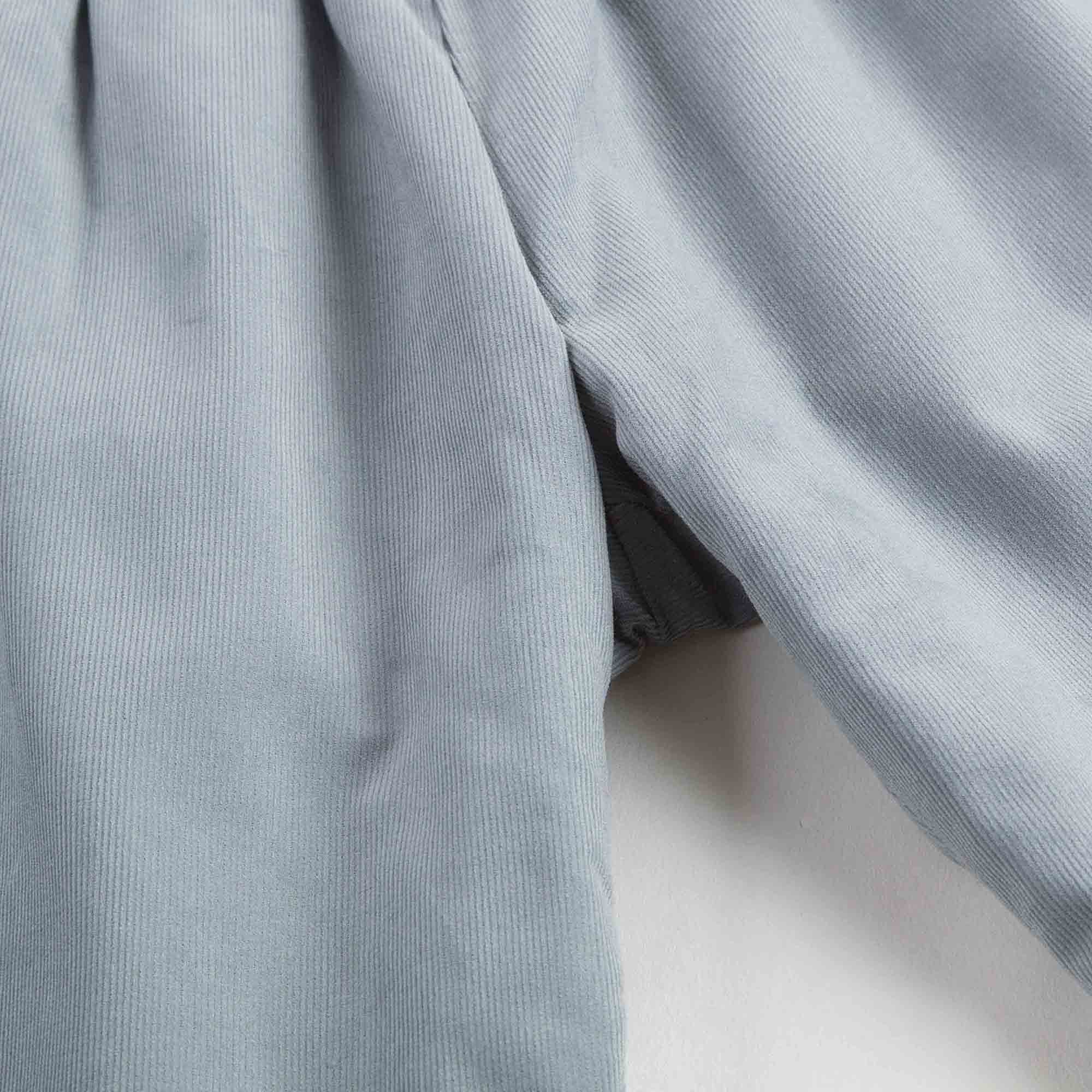 Baby Girls Blue Cotton Trousers - CÉMAROSE | Children's Fashion Store - 5