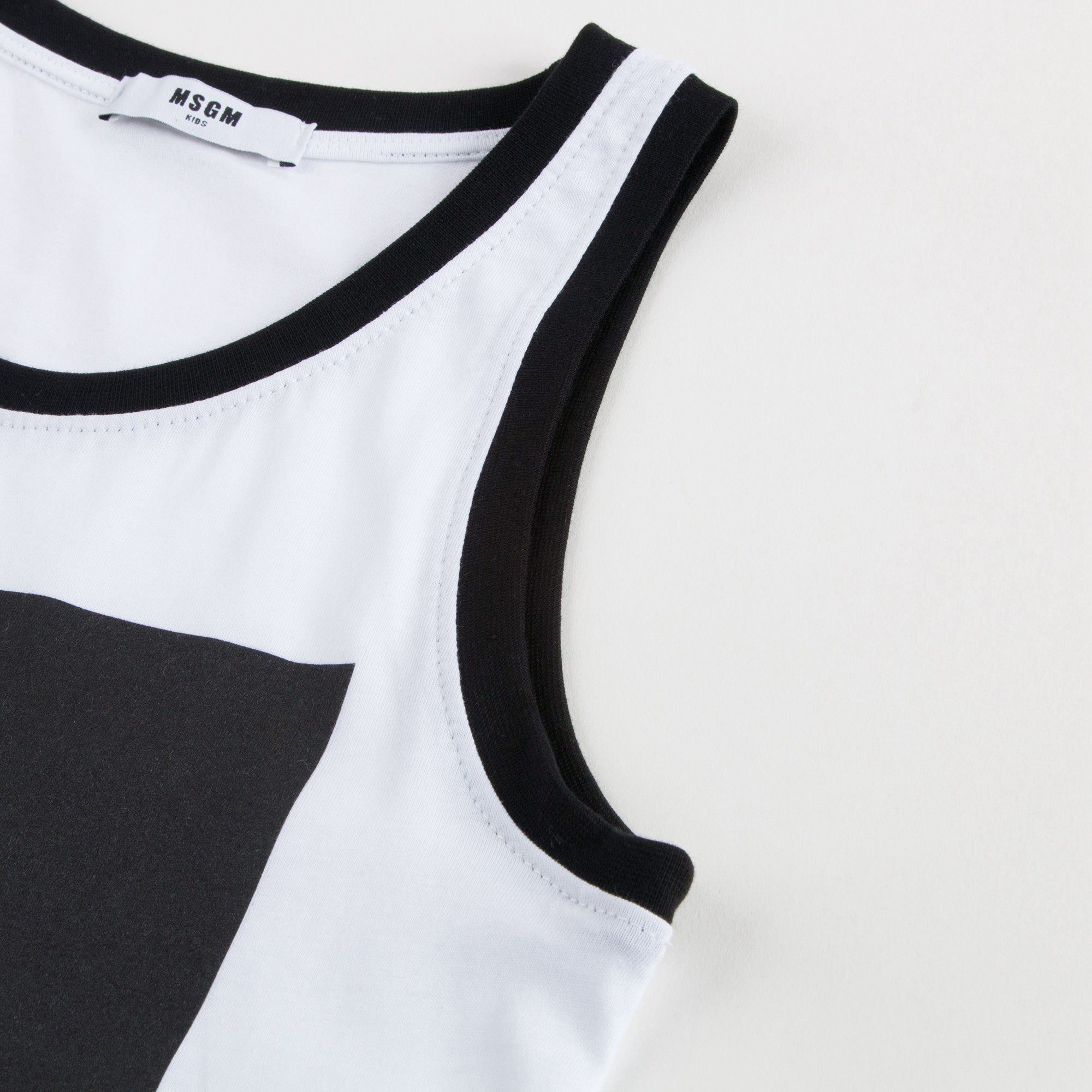 Boys & Girls White Logo Vest