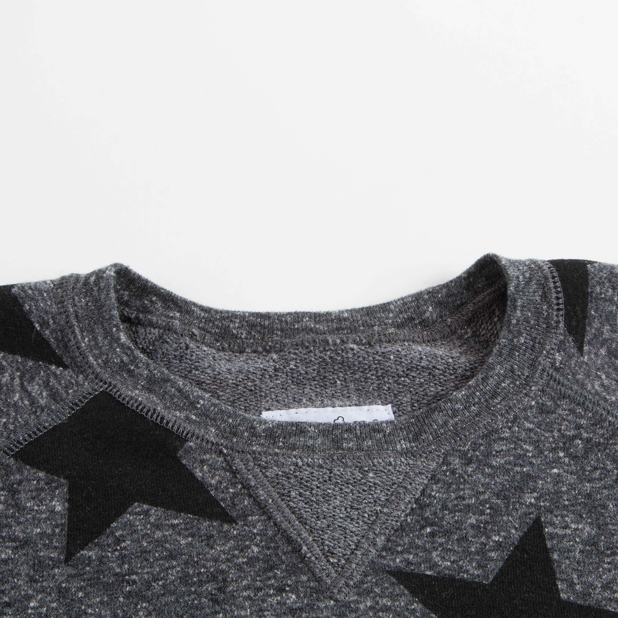Girls Grey Star Sweatshirt