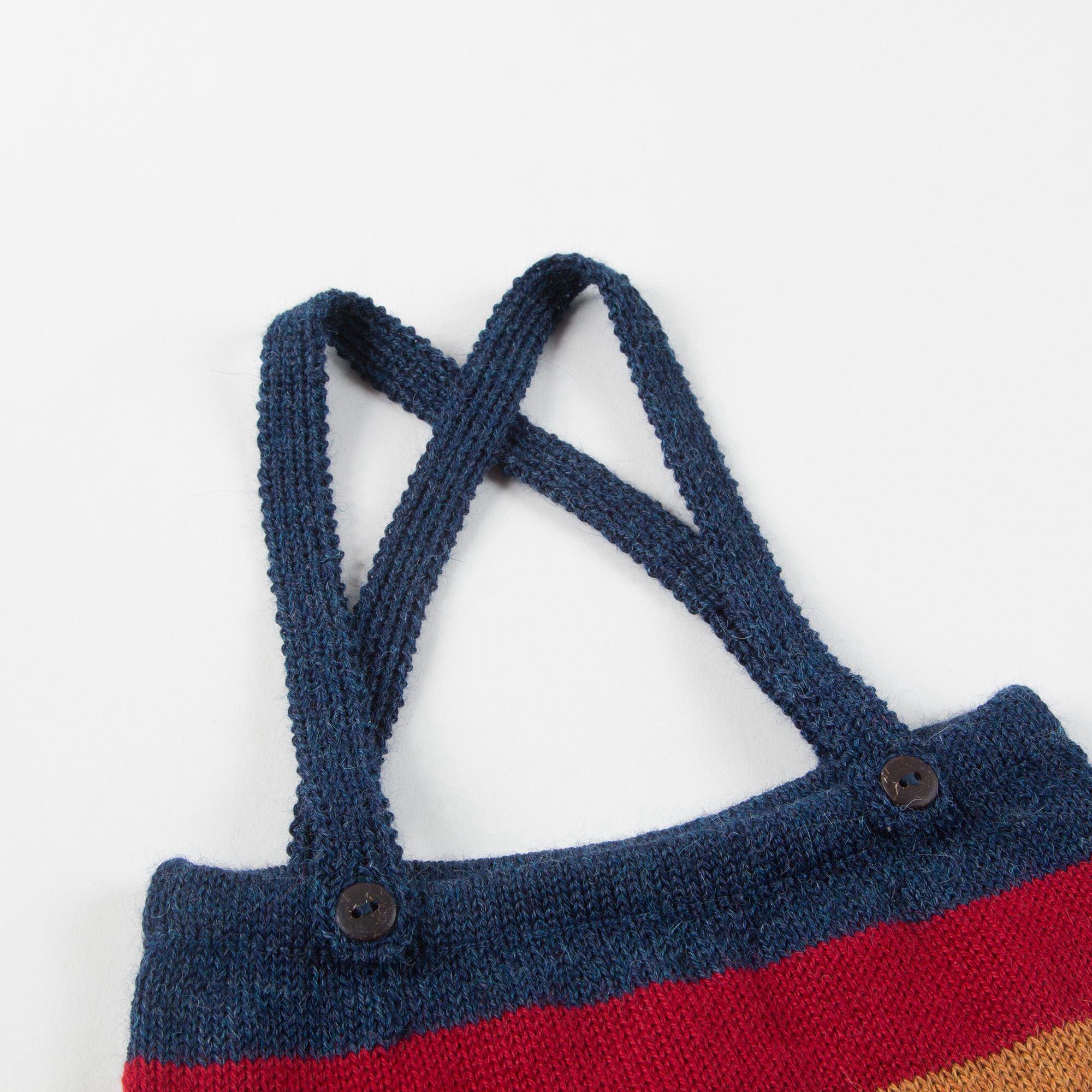 Baby Multicolor Stripes Alpaca Wool Shorts