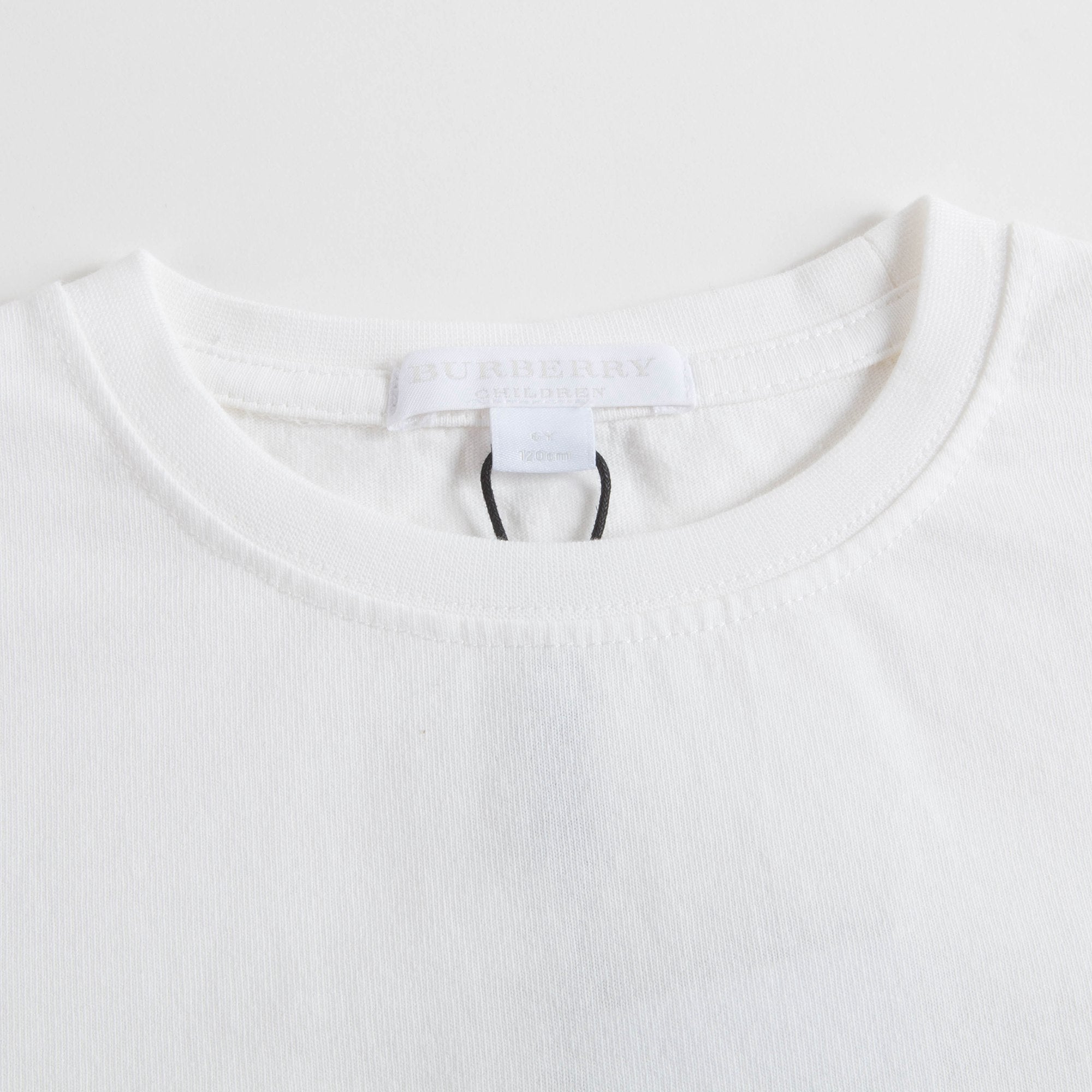 Girls White Logo Cotton Sweatshirt