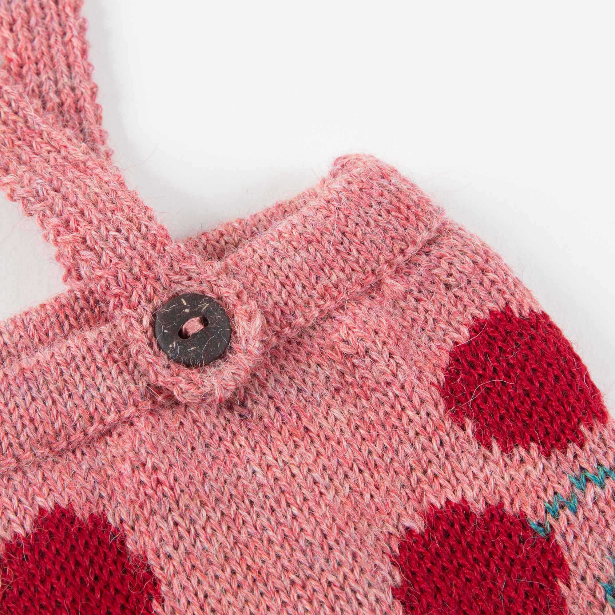 Baby Rose Pink Cherry Alpaca Wool Shorts