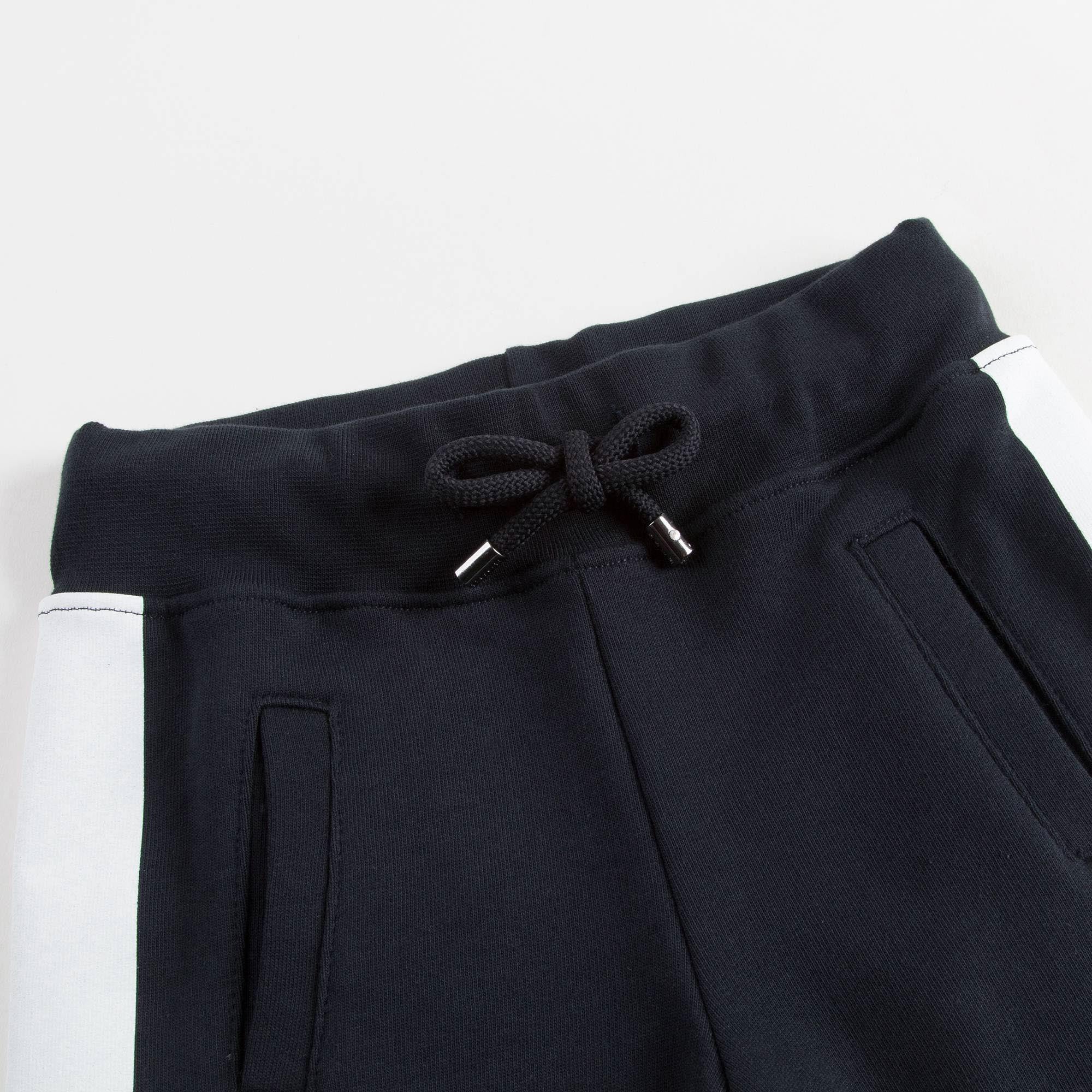 Boys Black 'M' Jersey Shorts