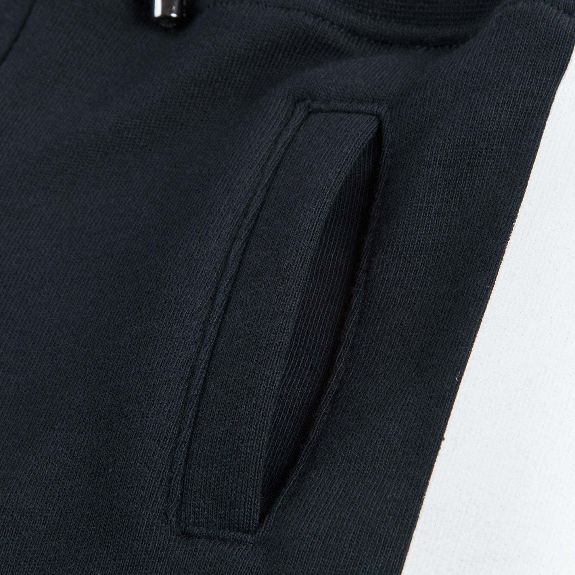 Boys Black 'M' Jersey Shorts